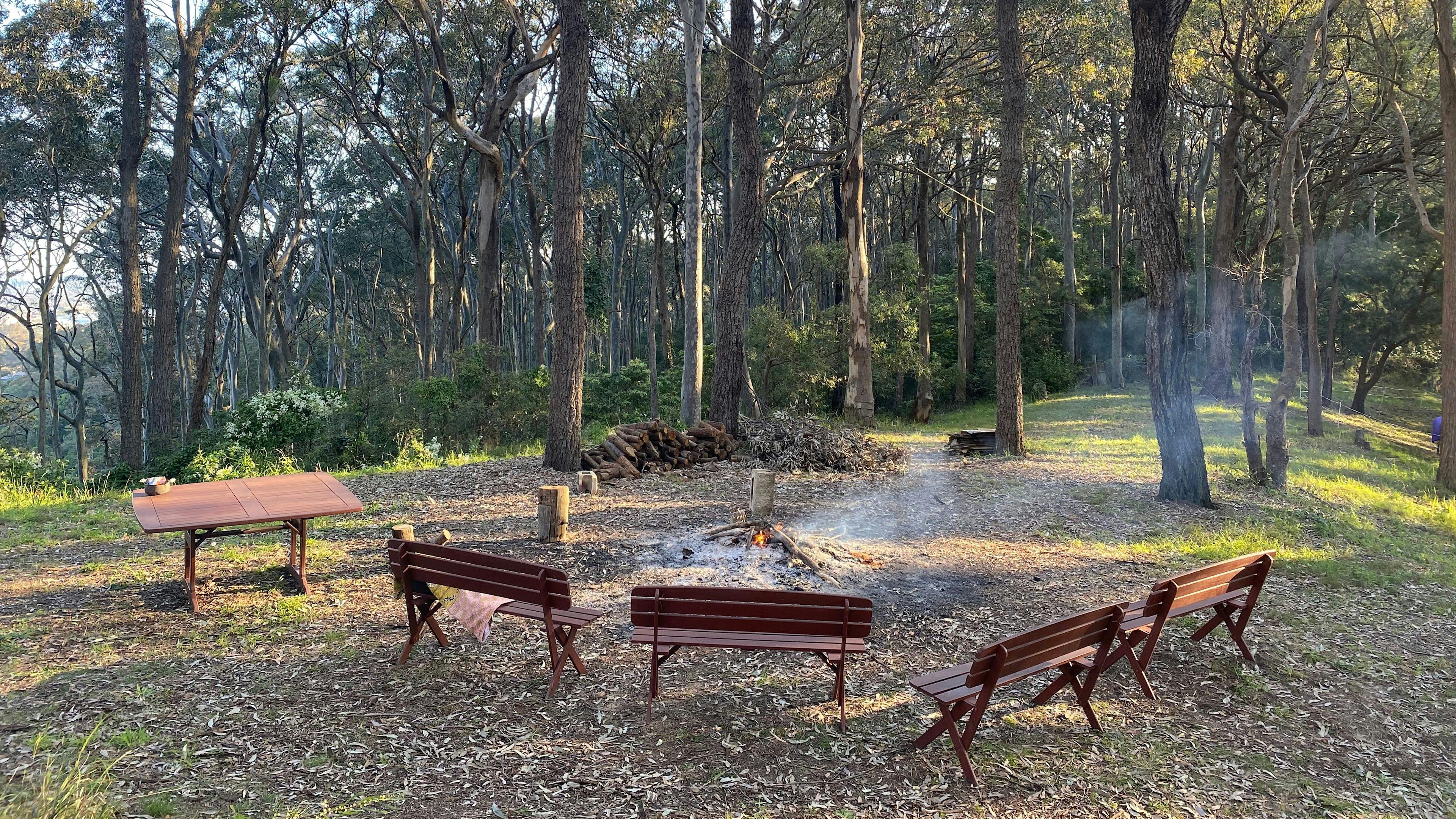 A camping set up idea