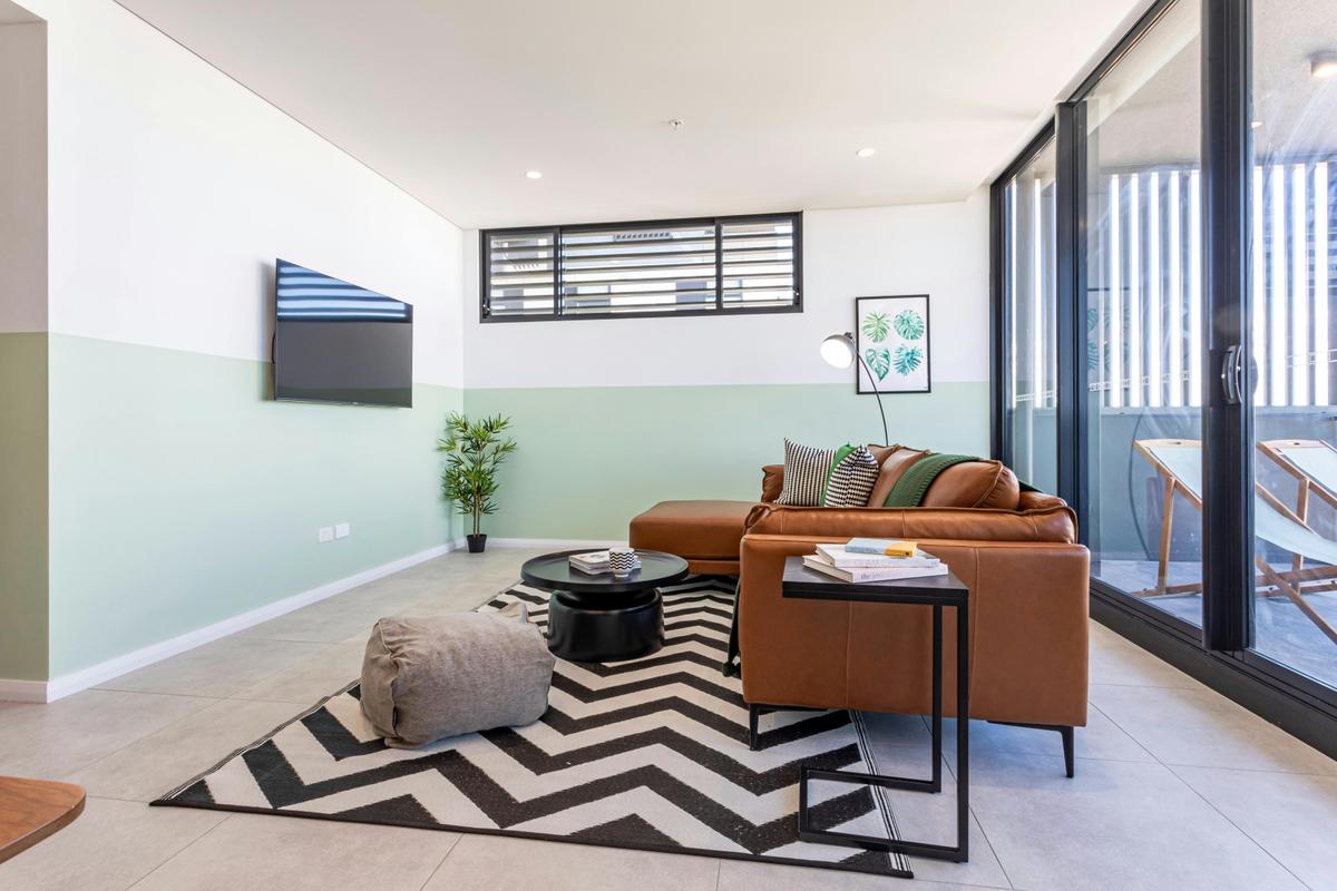 Living Room in a 2BR Premium Apartment