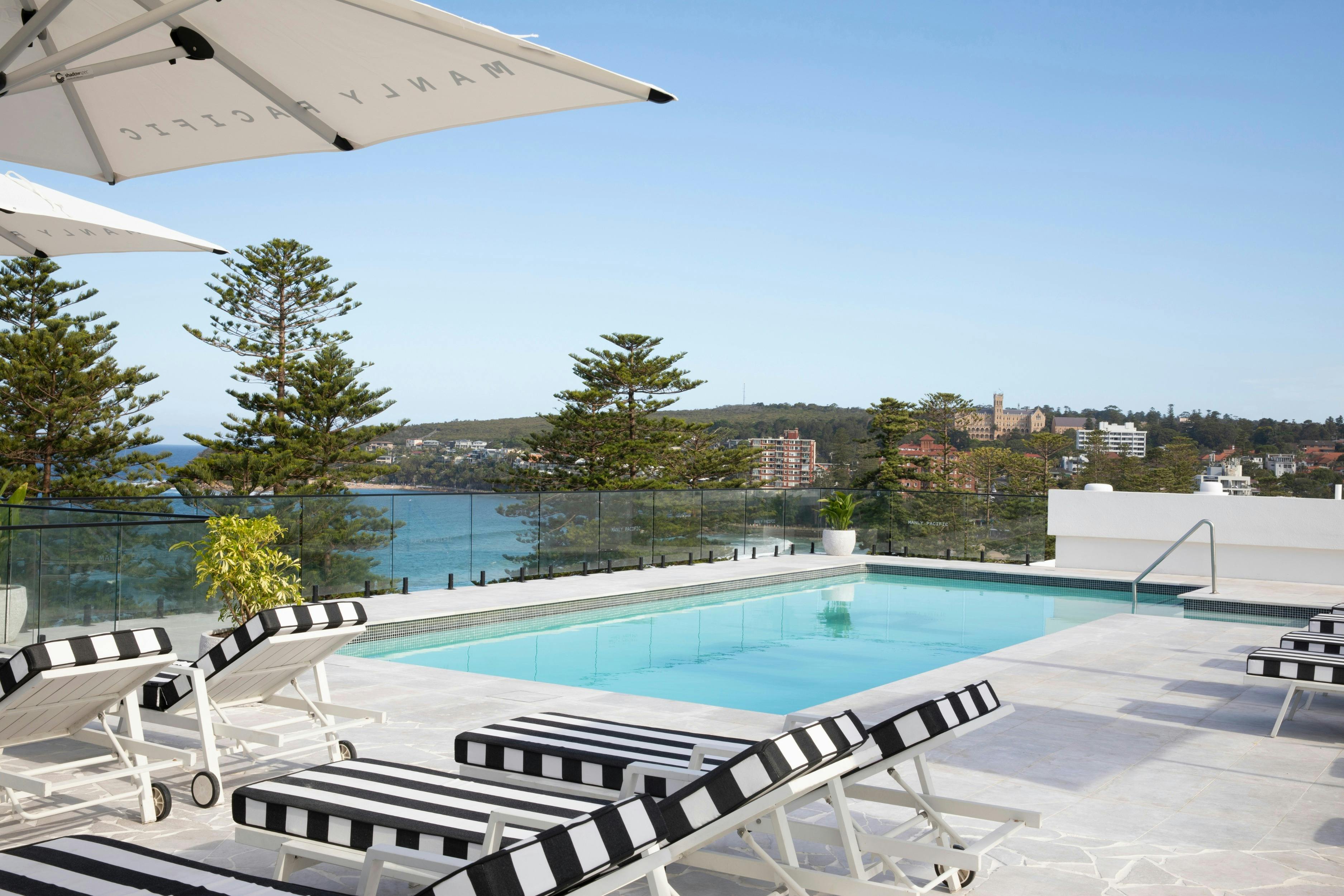 Rooftop pool at Manly Pacific