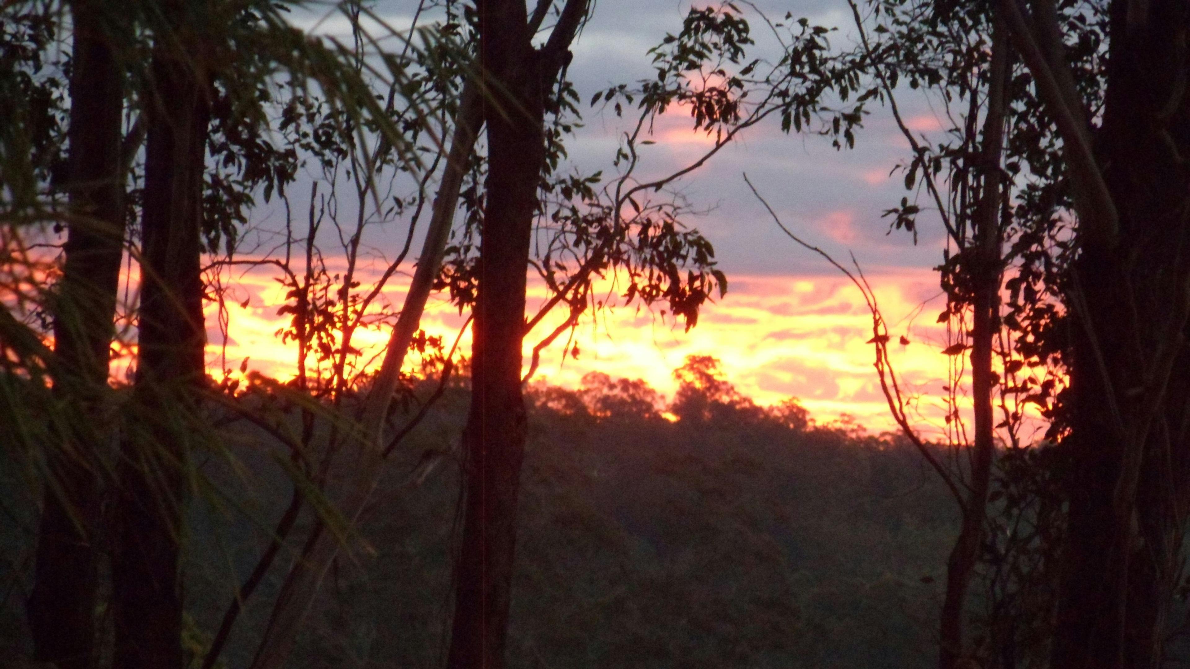 Sunset over the valley