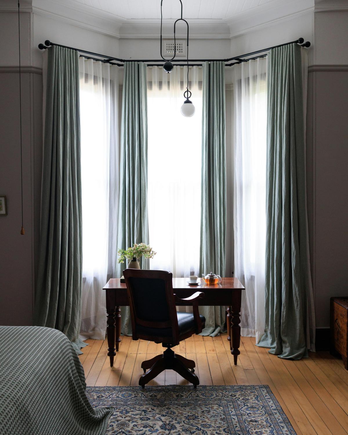 King suites with soaring ceilings, enormous rooms, writing desks and windows to the rose garden