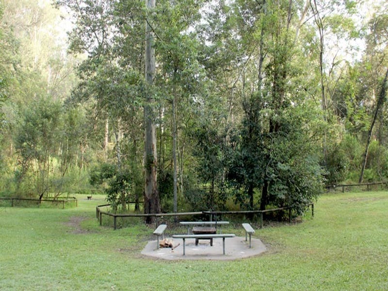 Mill Creek campground picnic benches. Photo: John Yurasek/DPIE