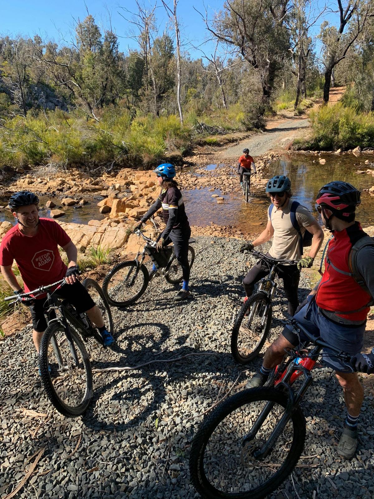 Cycling across Endrick Creek