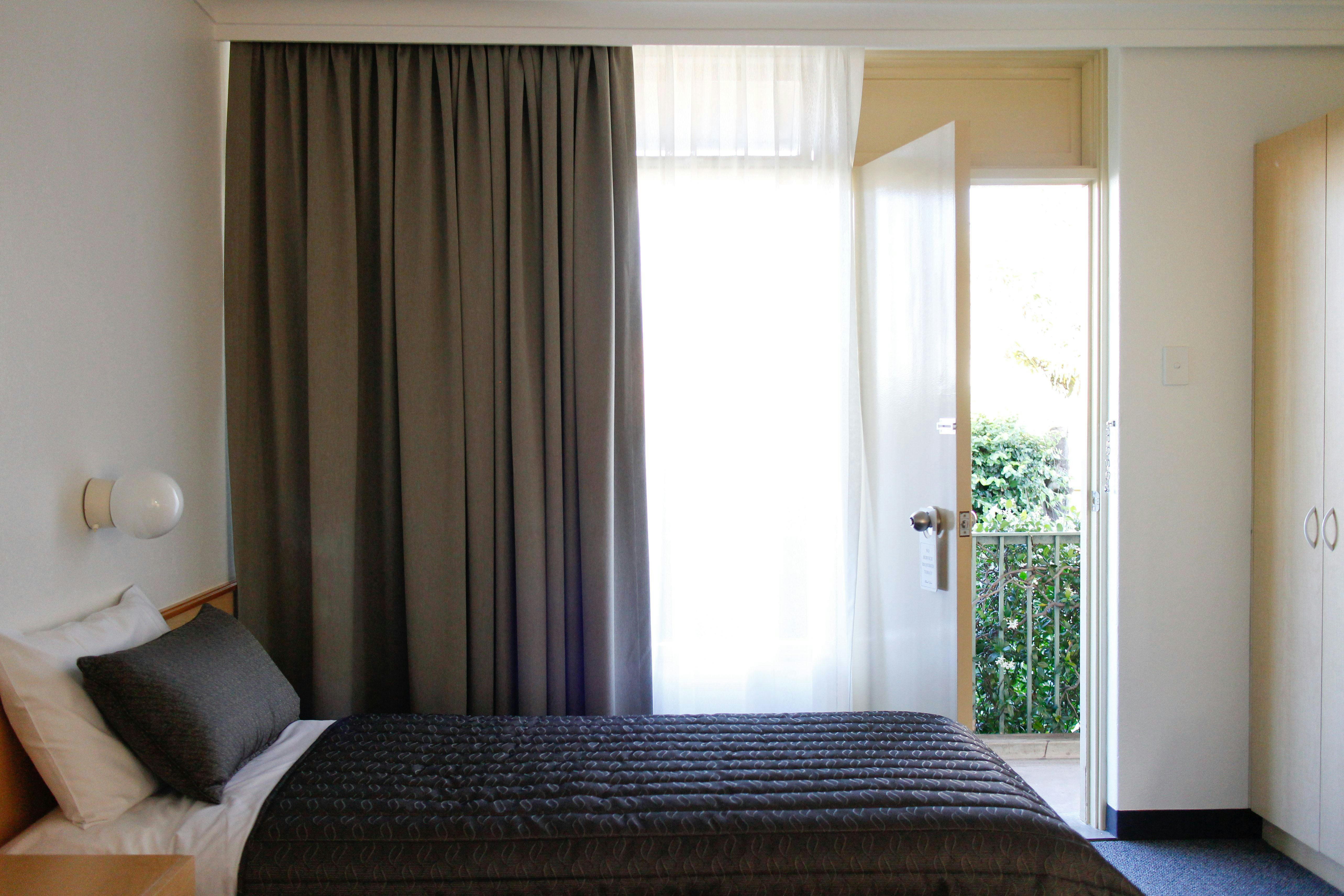 Block-out curtains in every room