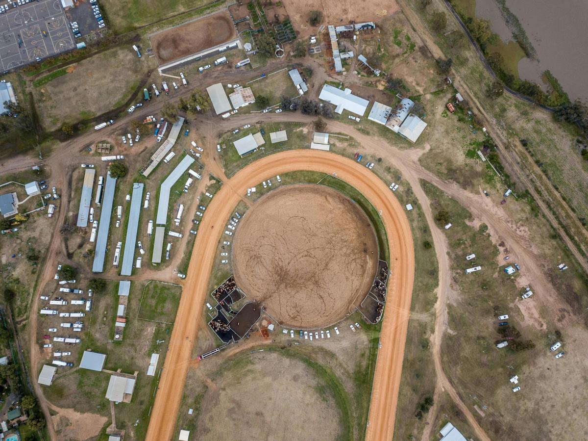Aerial view of showground
