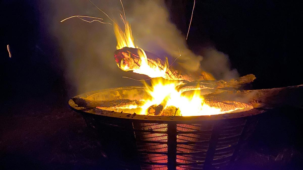 The communal fire pit. 
Please be aware, fire restrictions may apply. 