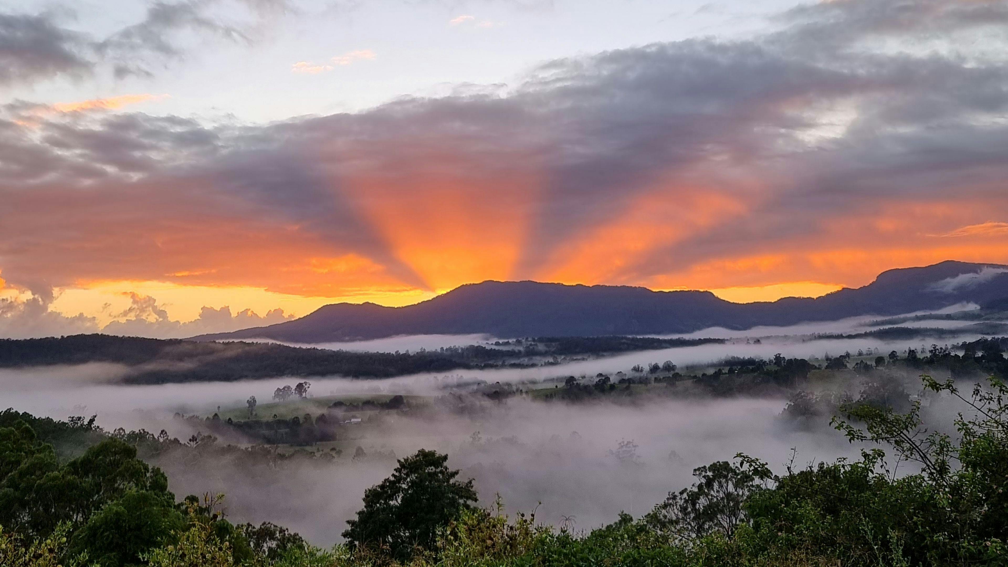 sunrise from the lookout
