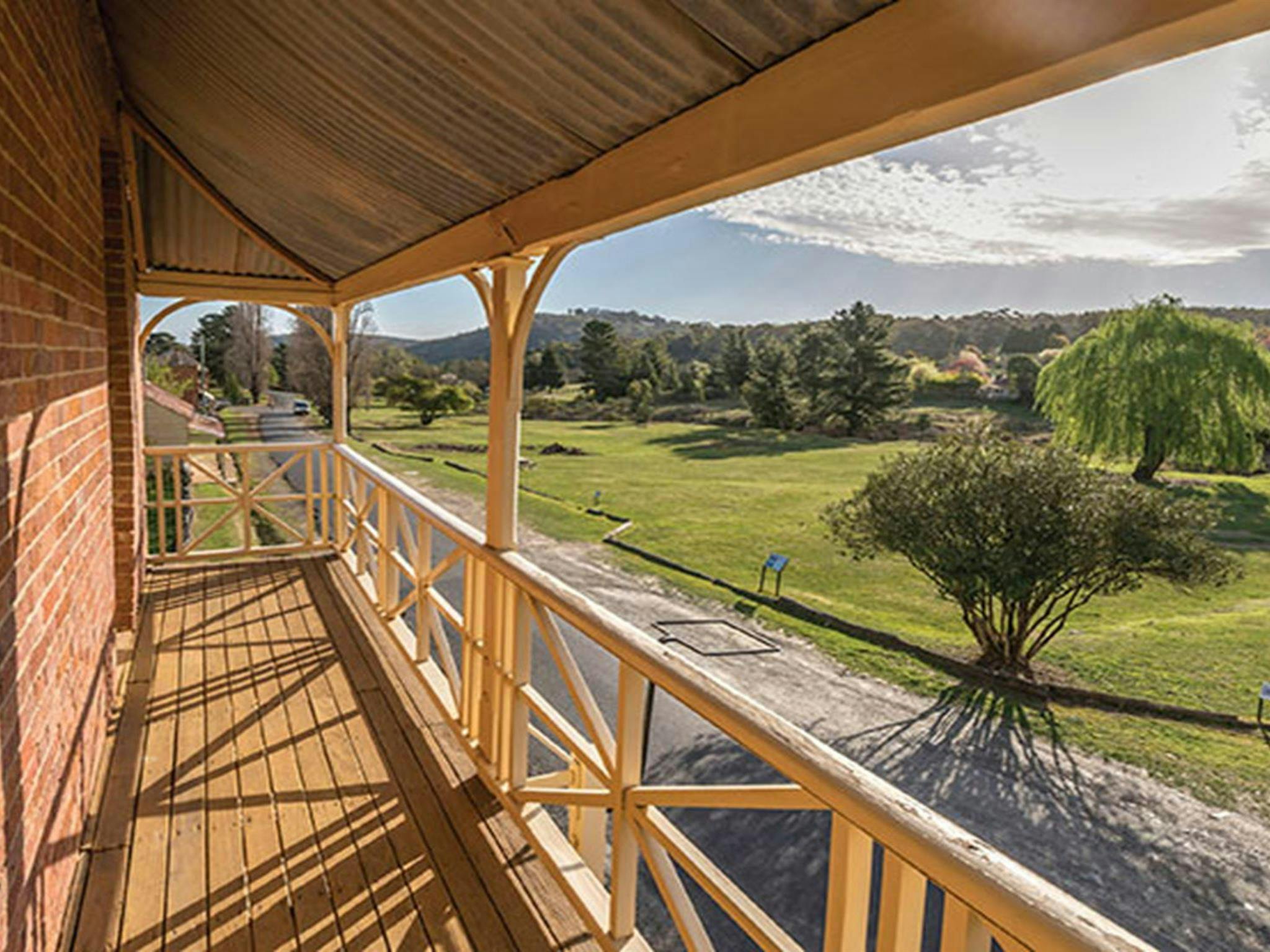 View of the countryside from the balcony, Northeys apartment. Photo: John Spencer/DPIE