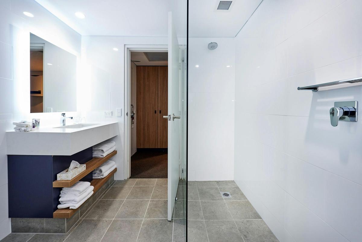 Superior Family Room Bathroom