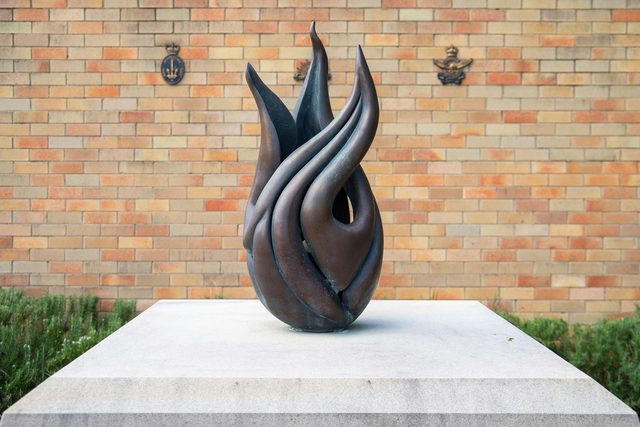Eternal Flame, bronze sculpture by artist Tanya Bartlett