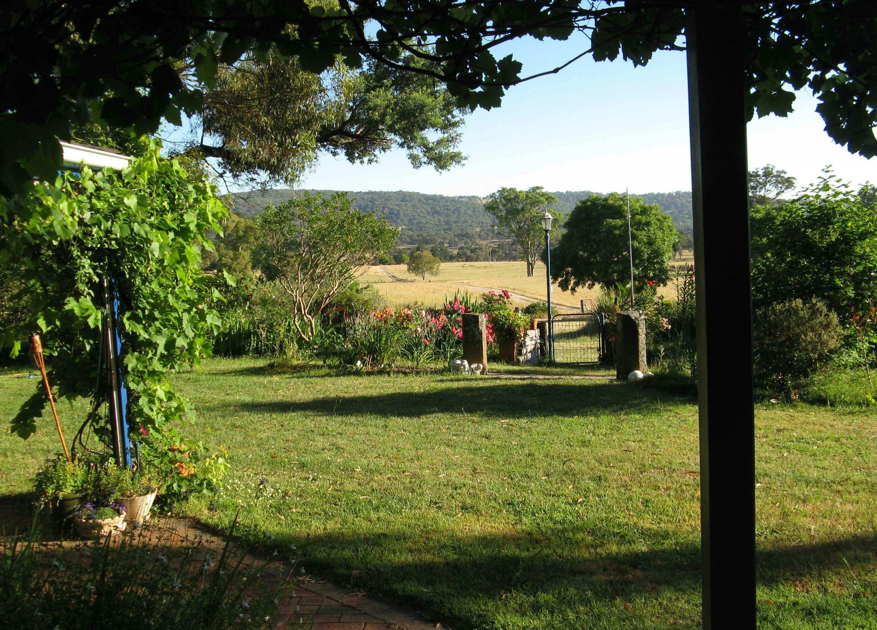 Milani Homestead garden view