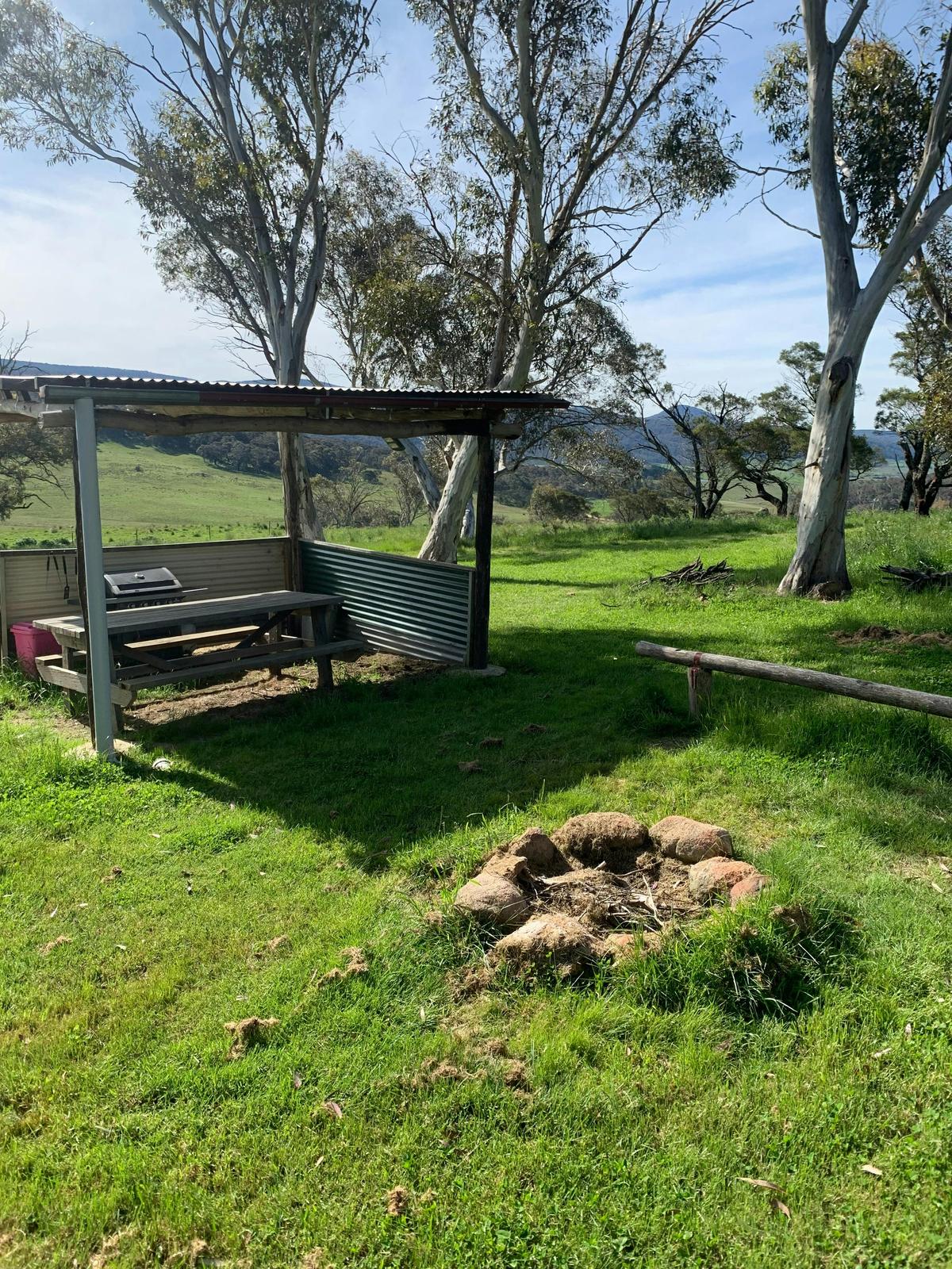 bbq shacks and fir pits with wood supplied