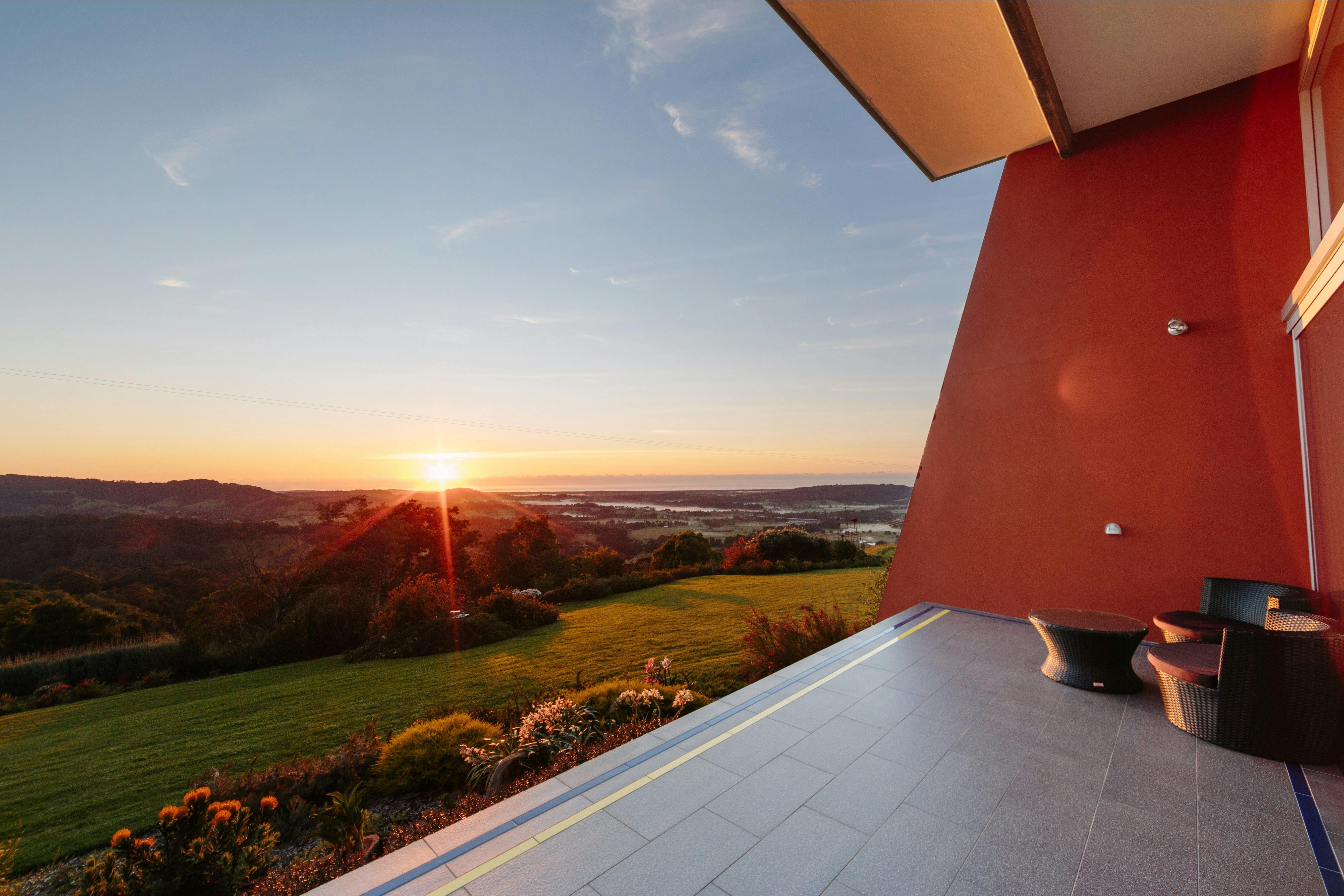 Sunrise from your own private deck