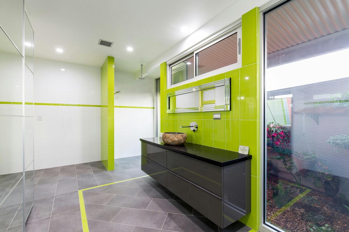 Stylish bathrooms with private gardens