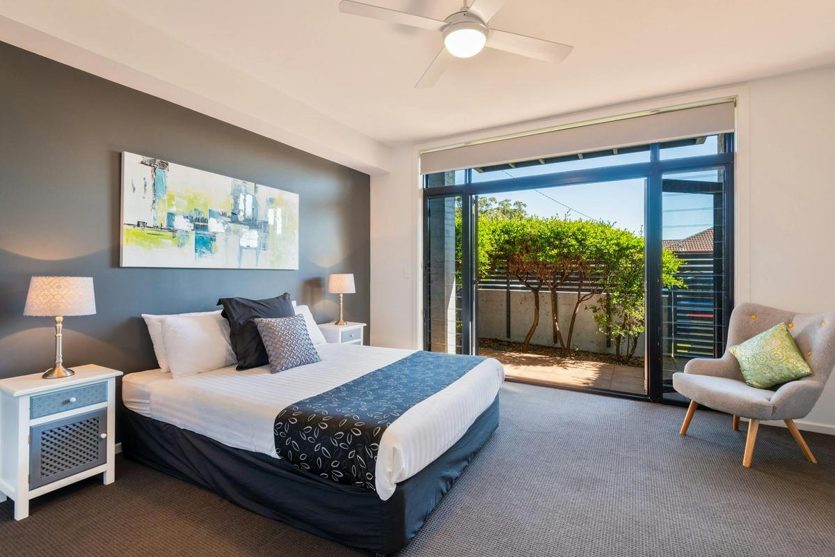 Ground floor bedroom with private courtyard