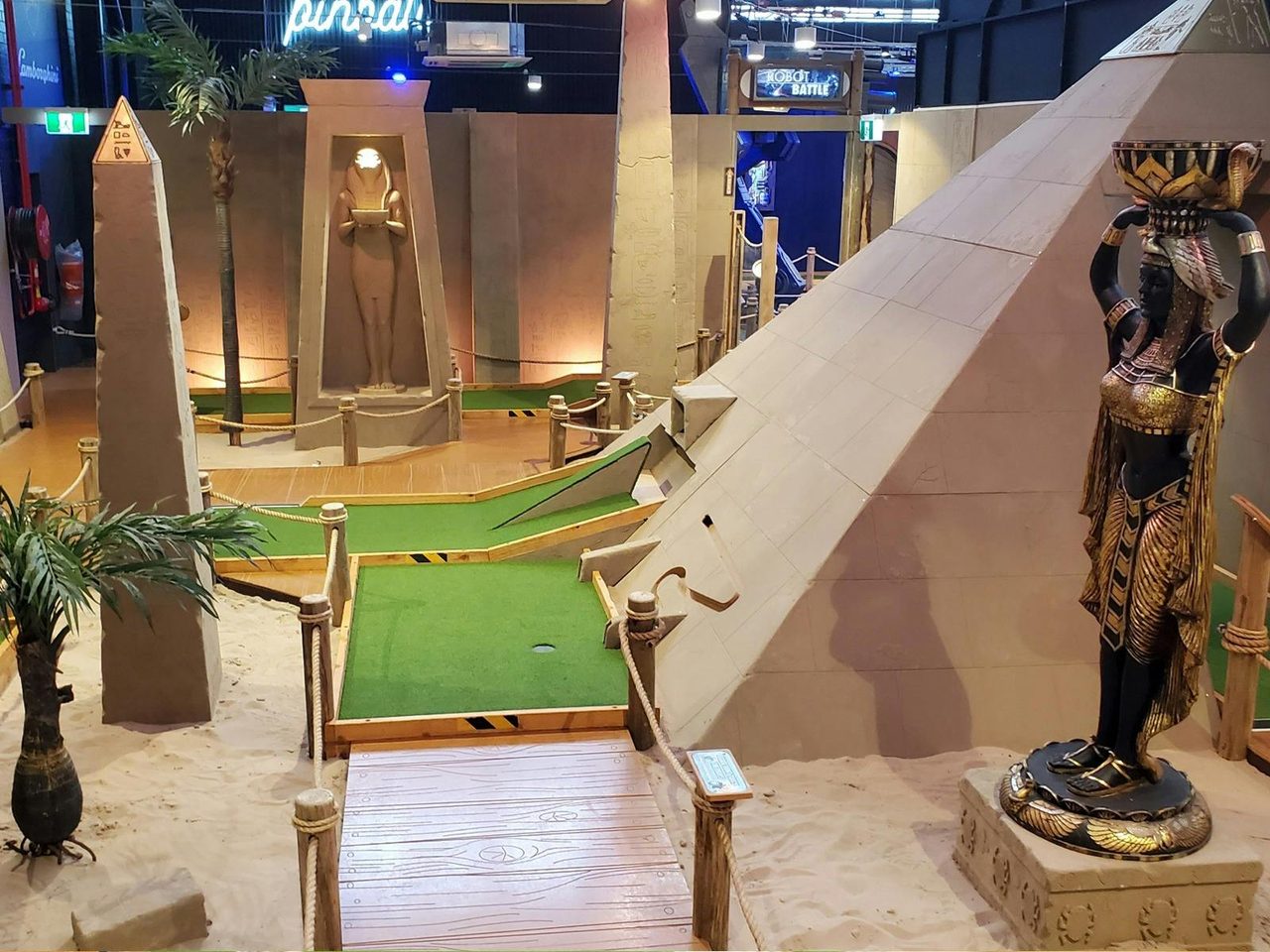 Play Mini Golf on Our  18 Hole Course
