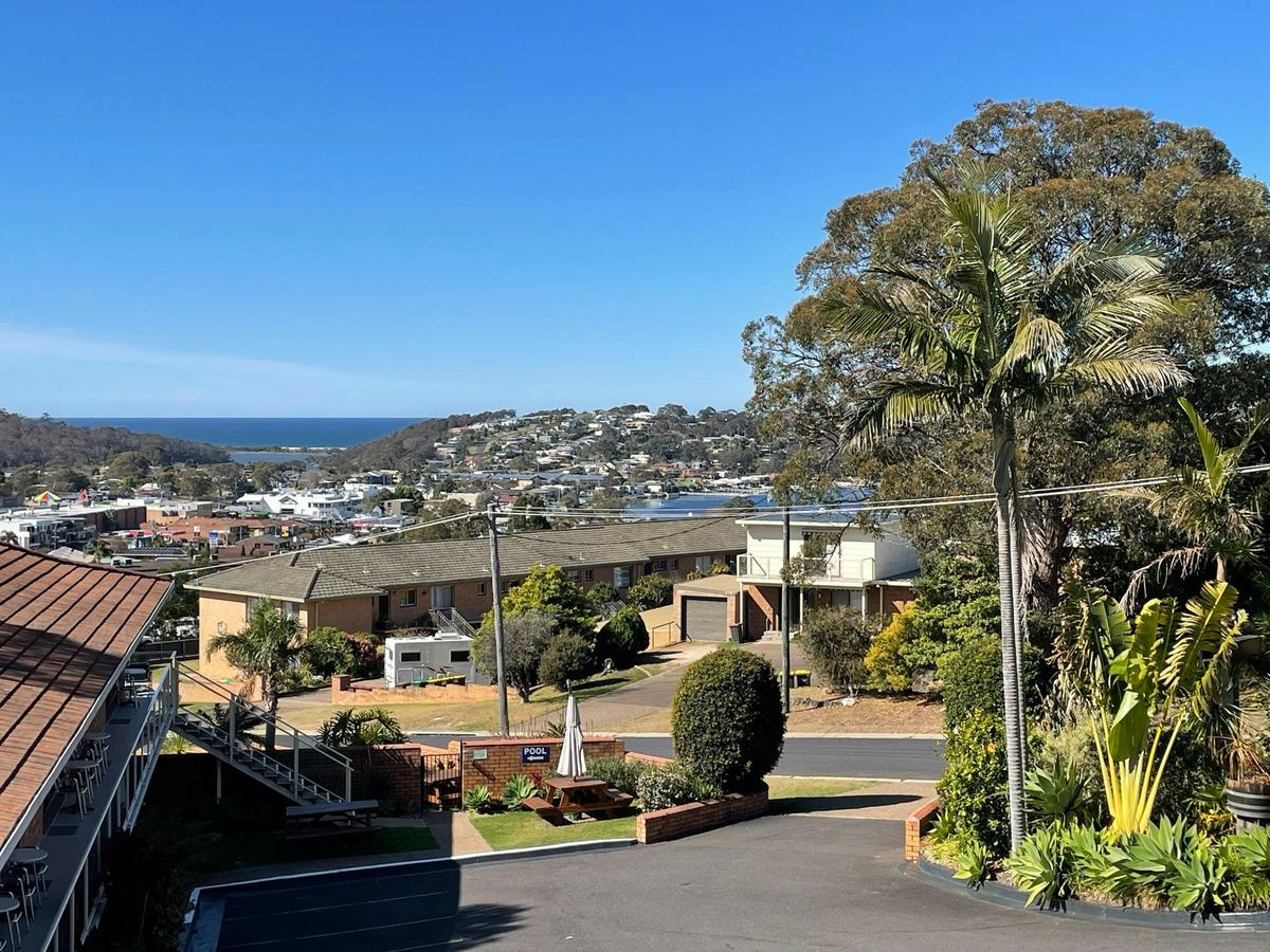 Town and ocean view