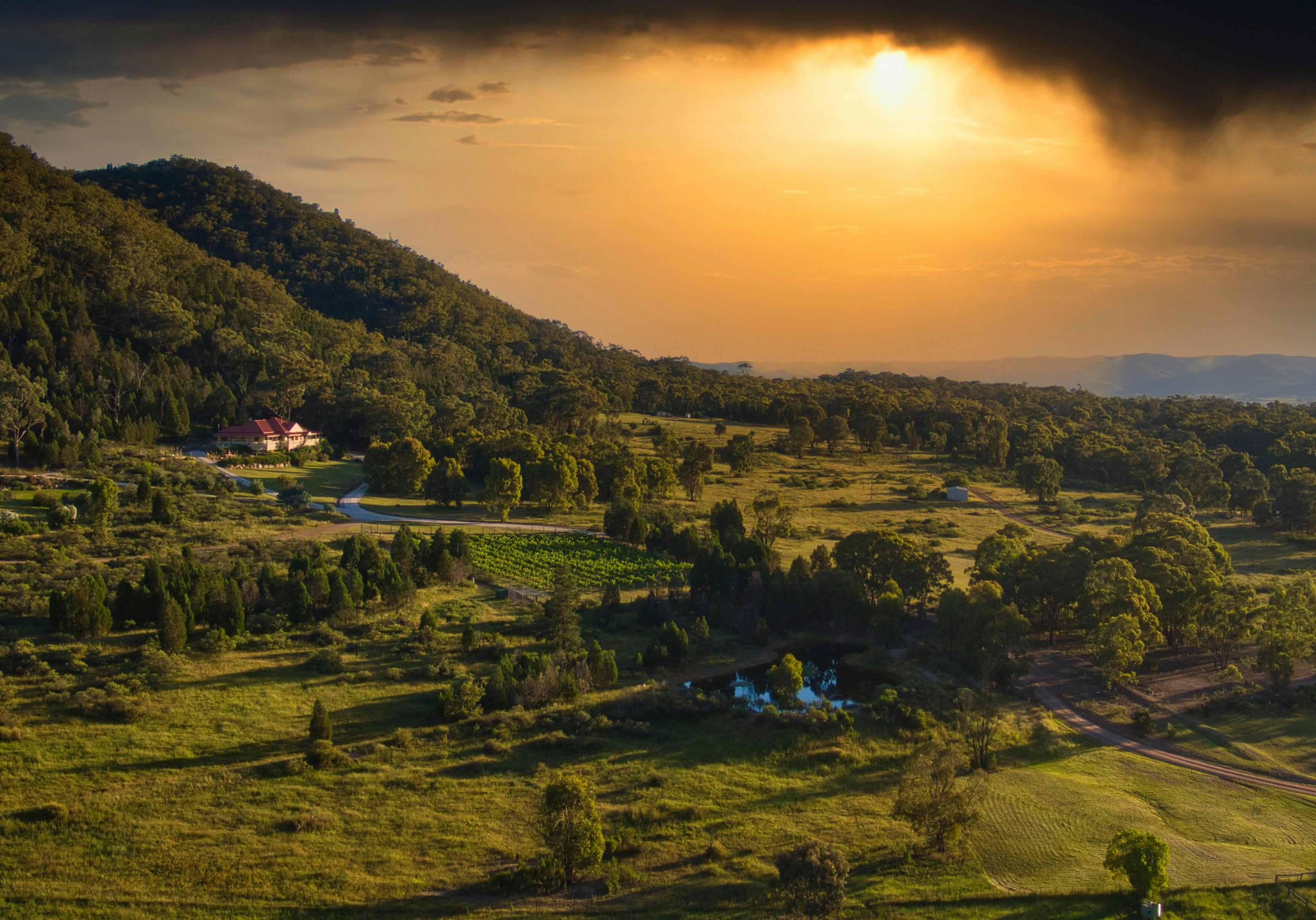 Guesthouse at Sunset