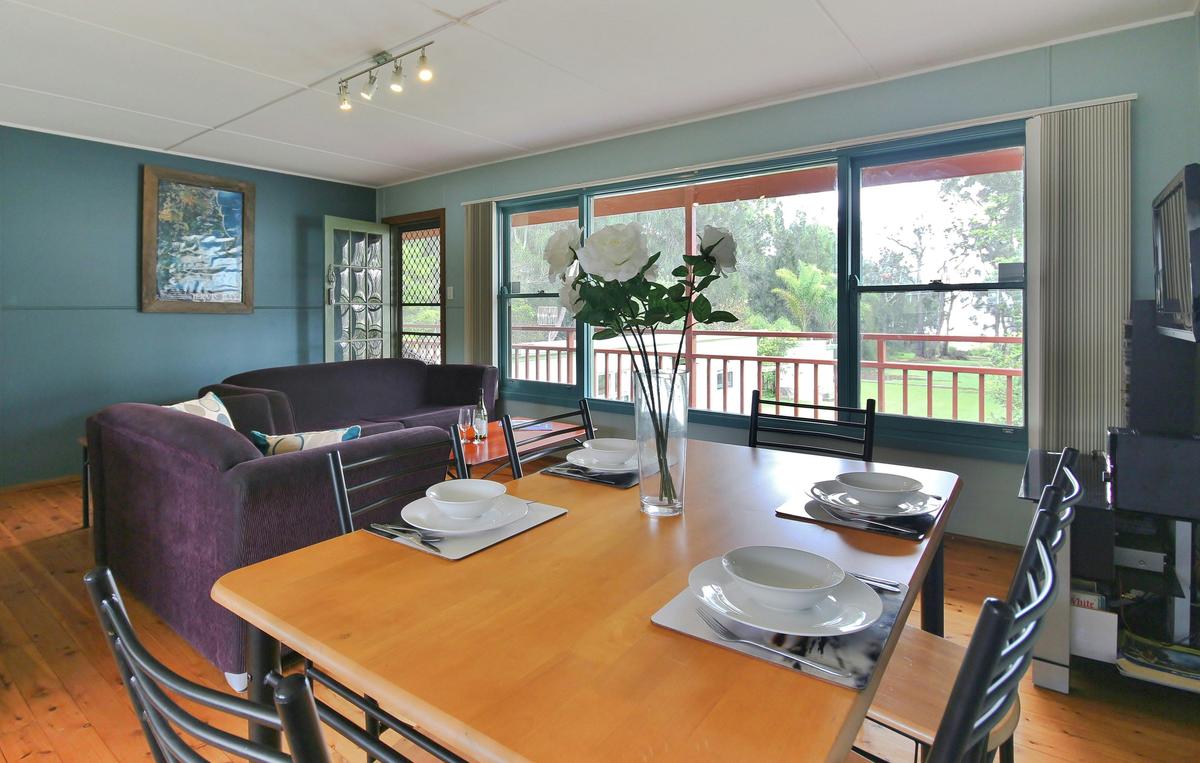 Upstairs open plan living area