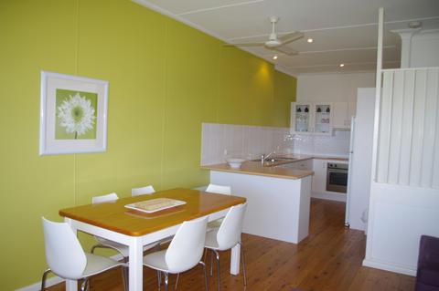 dining and kitchen