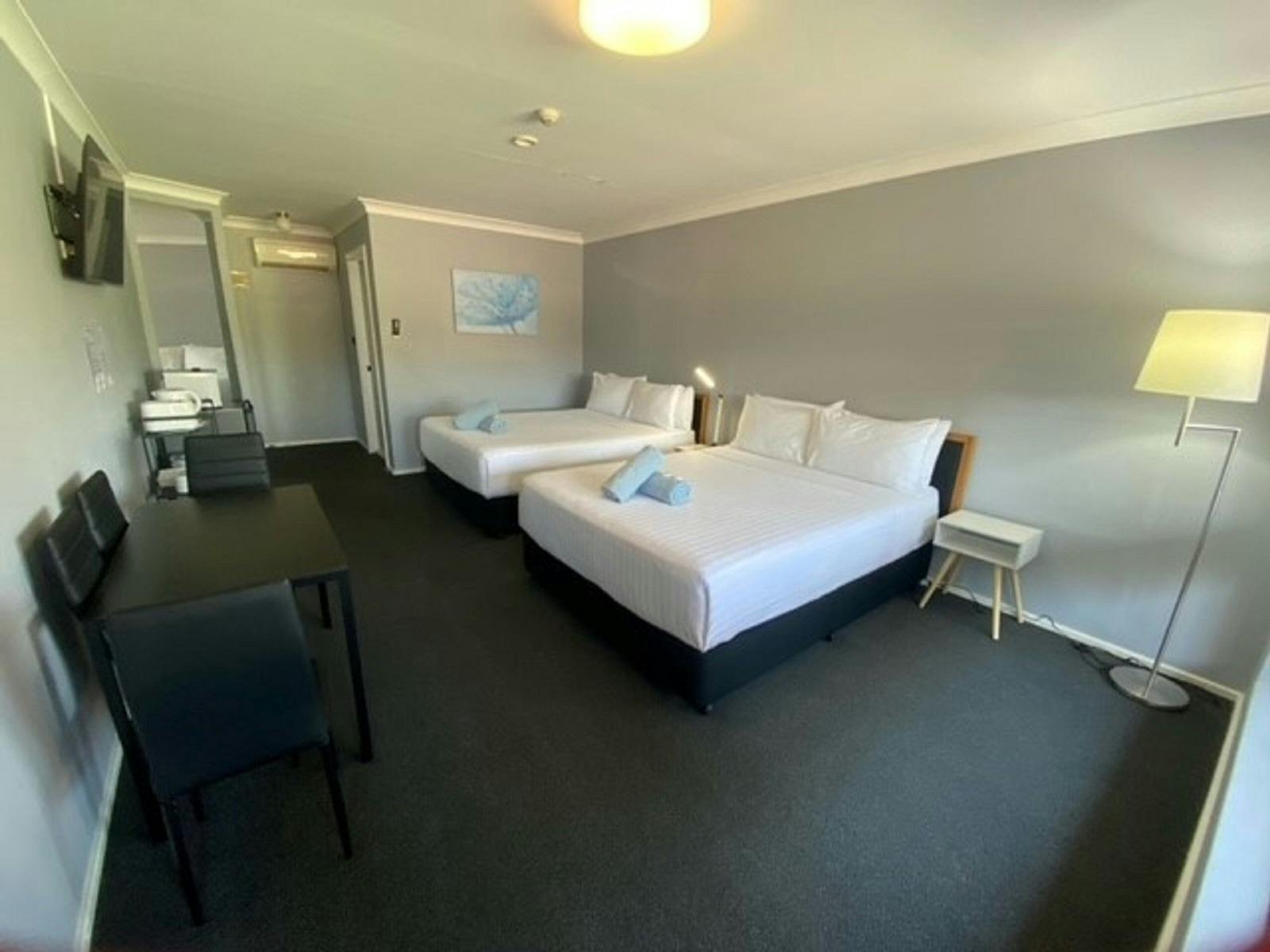 Twin Queen room with renovated bathroom