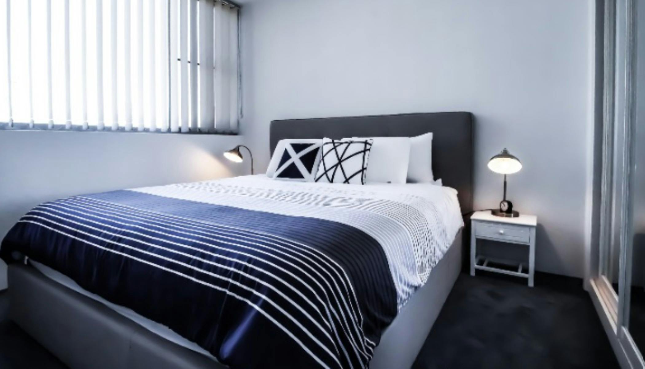 Master bedroom with King bed