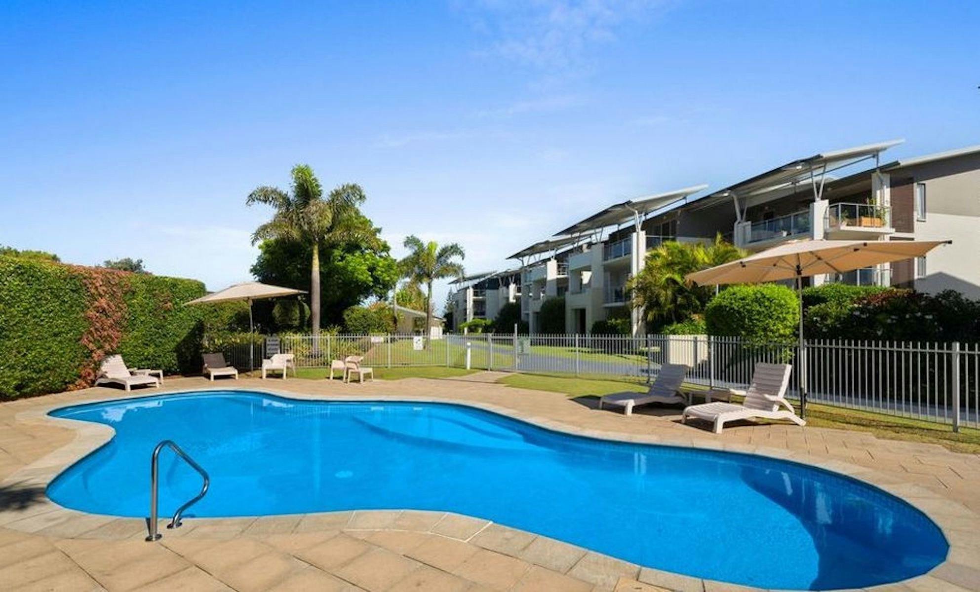 Pacific Marina's leisure pool. There is also a lap pool on site