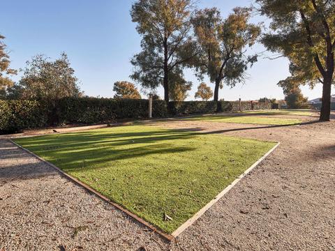 Powered grass site