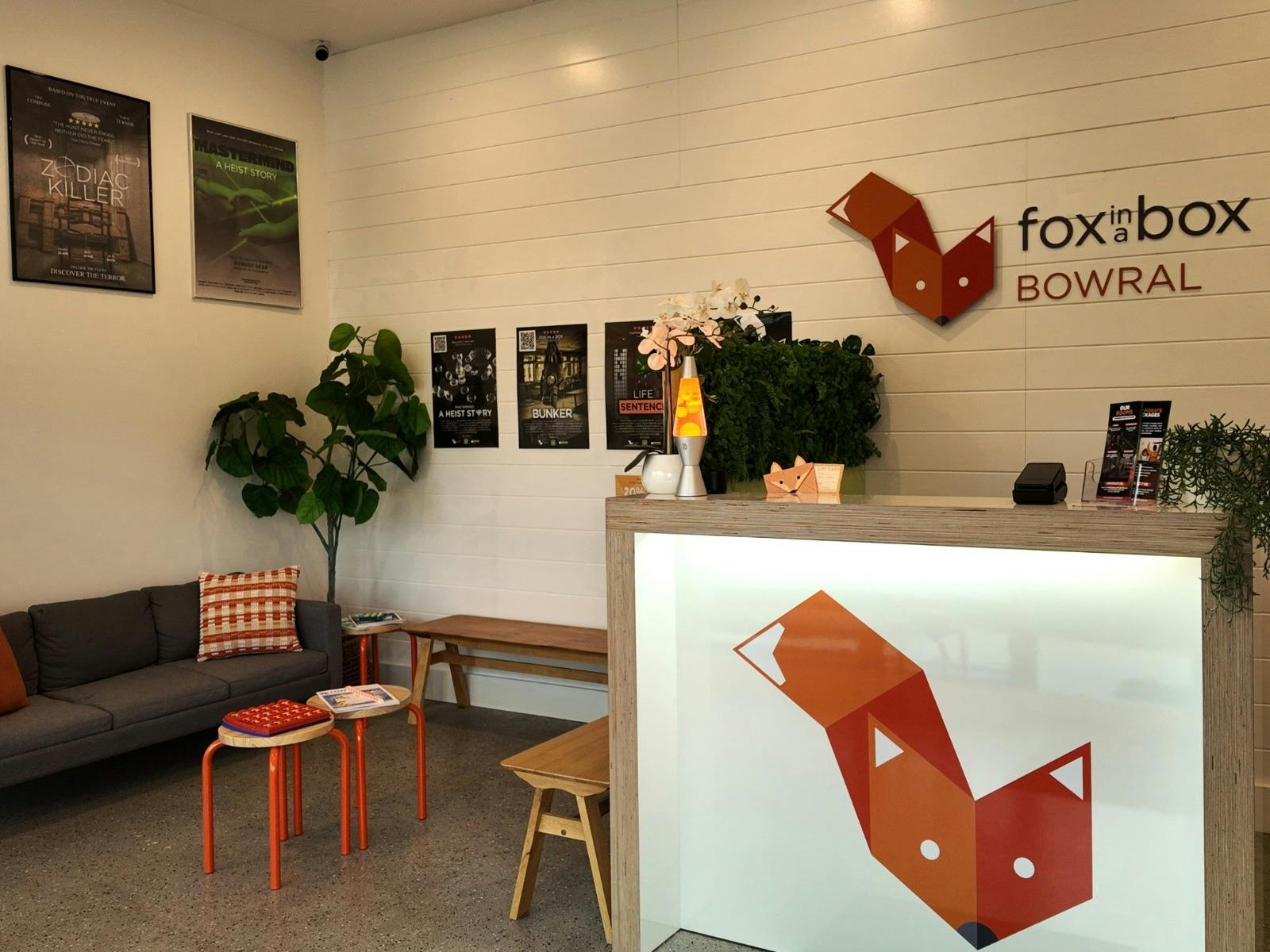 Fox in a Box Bowral Reception