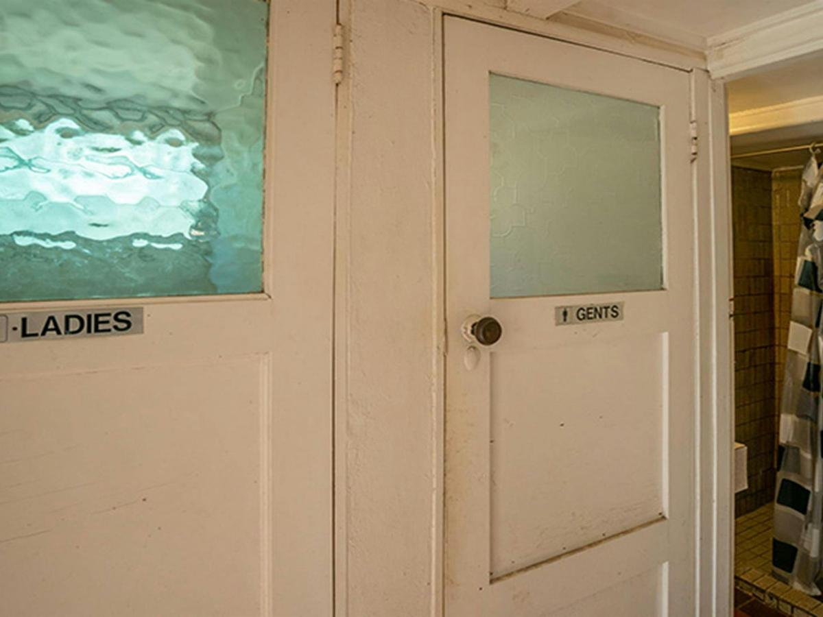 Toilet and shower facilities at Post Office Lodge in Yerranderie Private Town, Yerranderie Regional