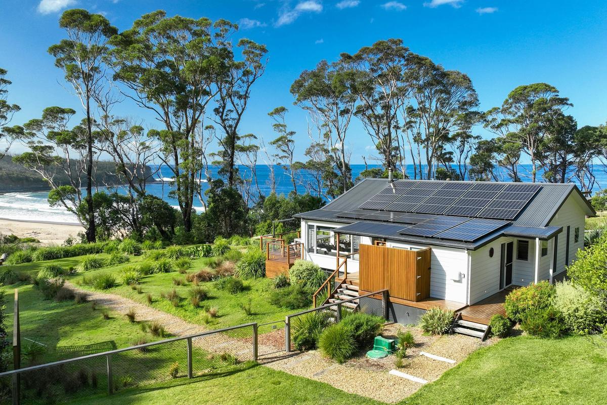 Ushka's great view over the grounds and Pebbly Beach