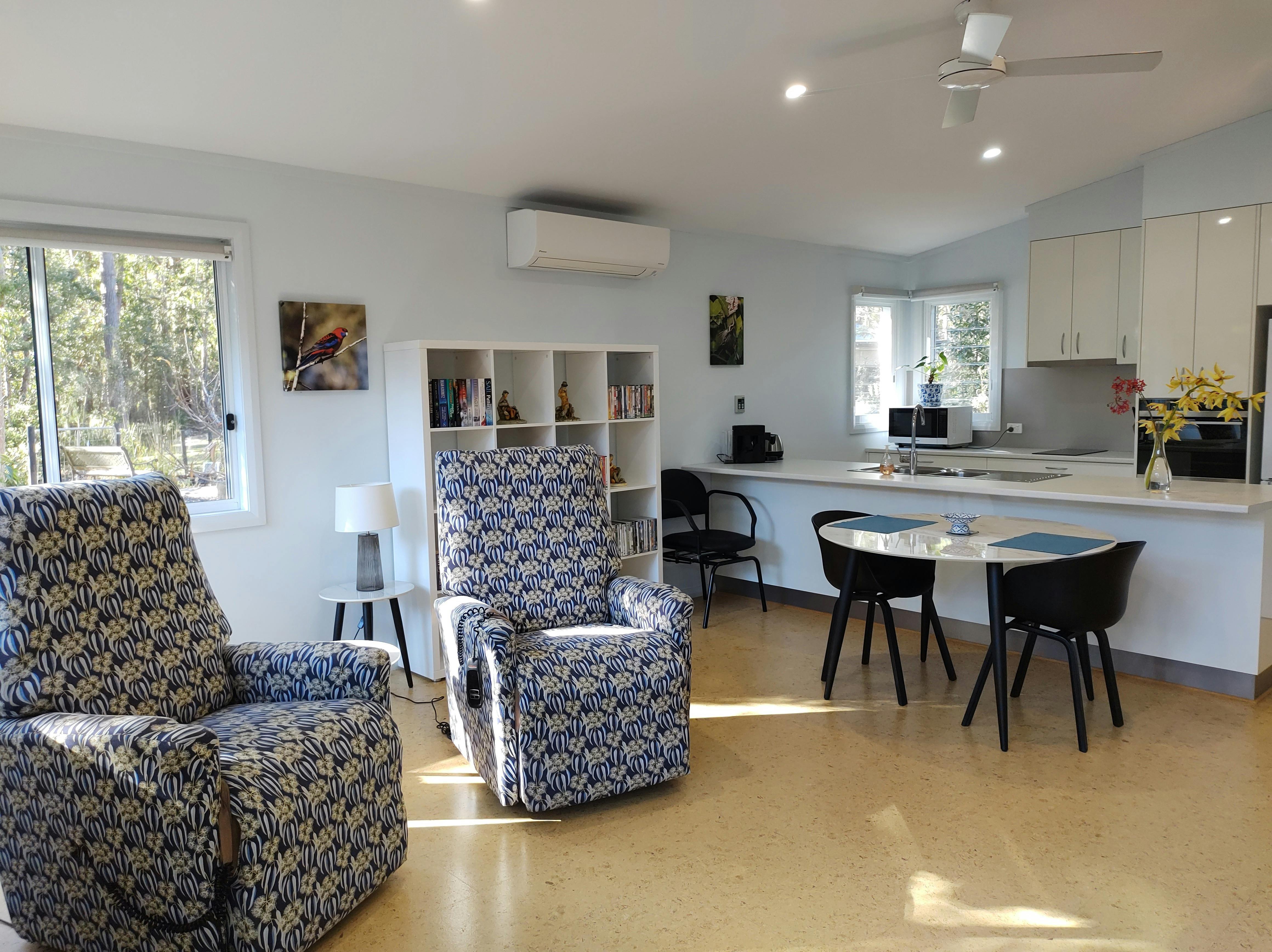 Open plan living area