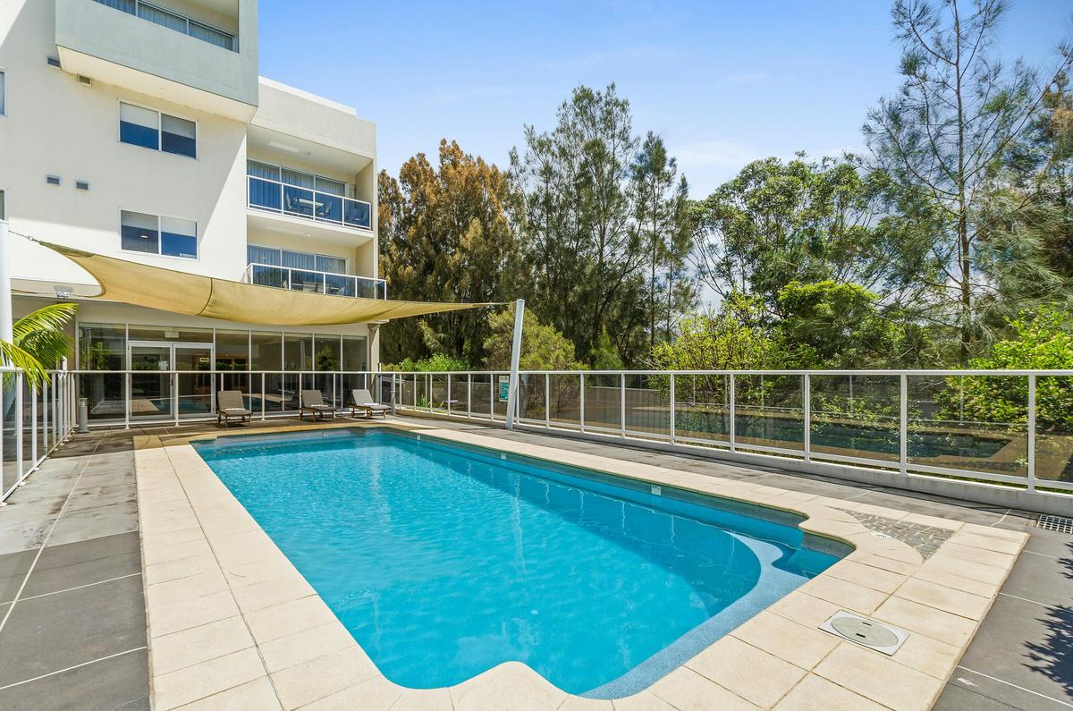 Relax in the outdoor pool.