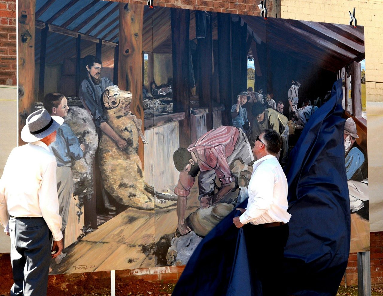 Unveiling the Mural - Mayor Pat Bourke