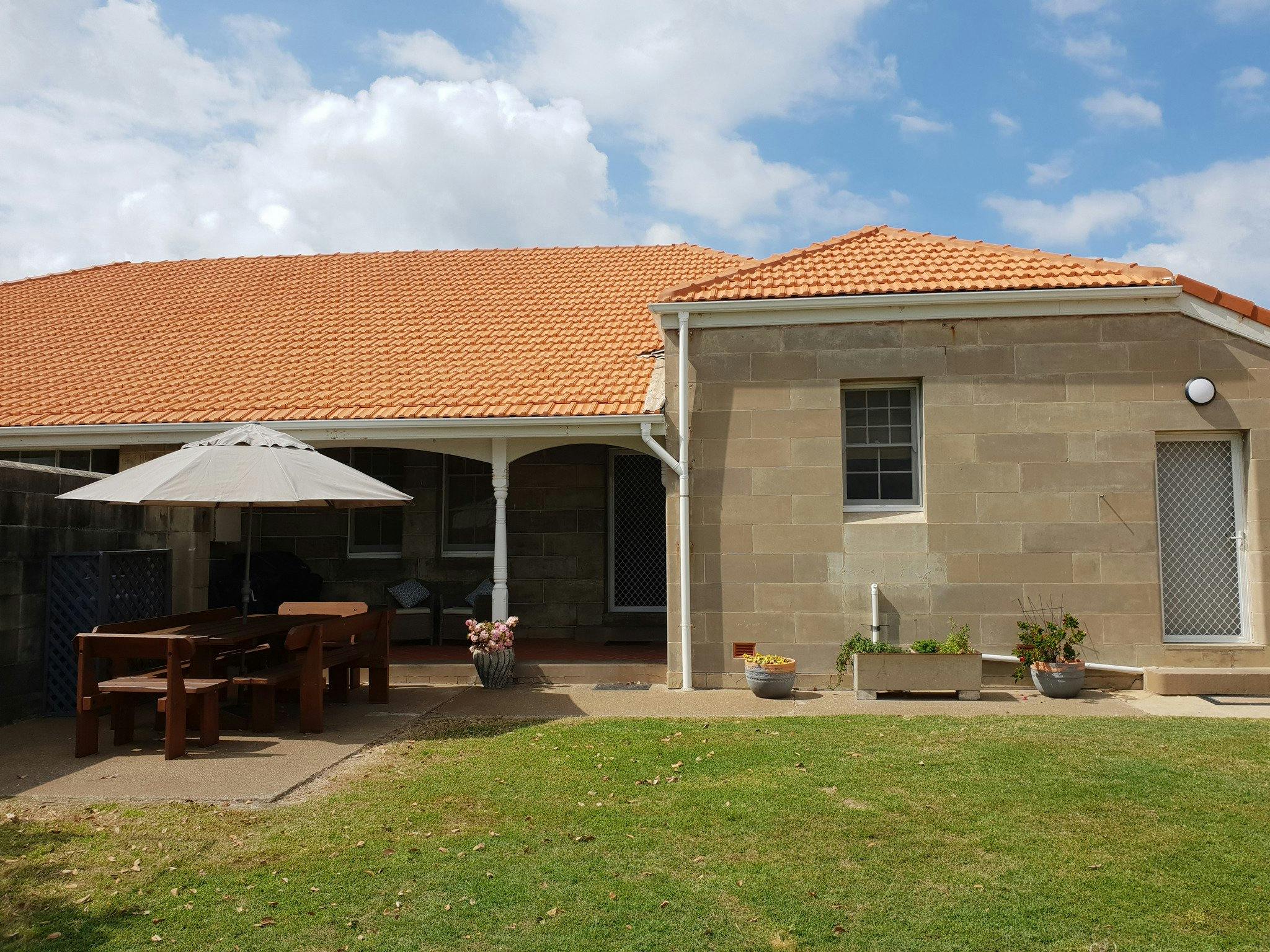 Norah Head Lighthouse Verandah and BBQ facilities