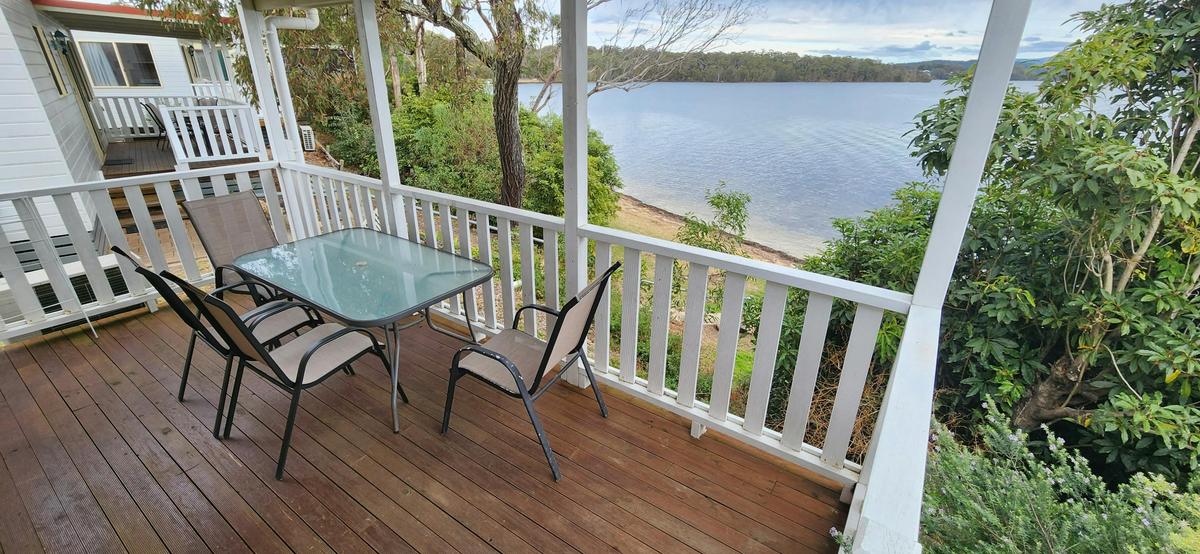 2br waterfront cabins view