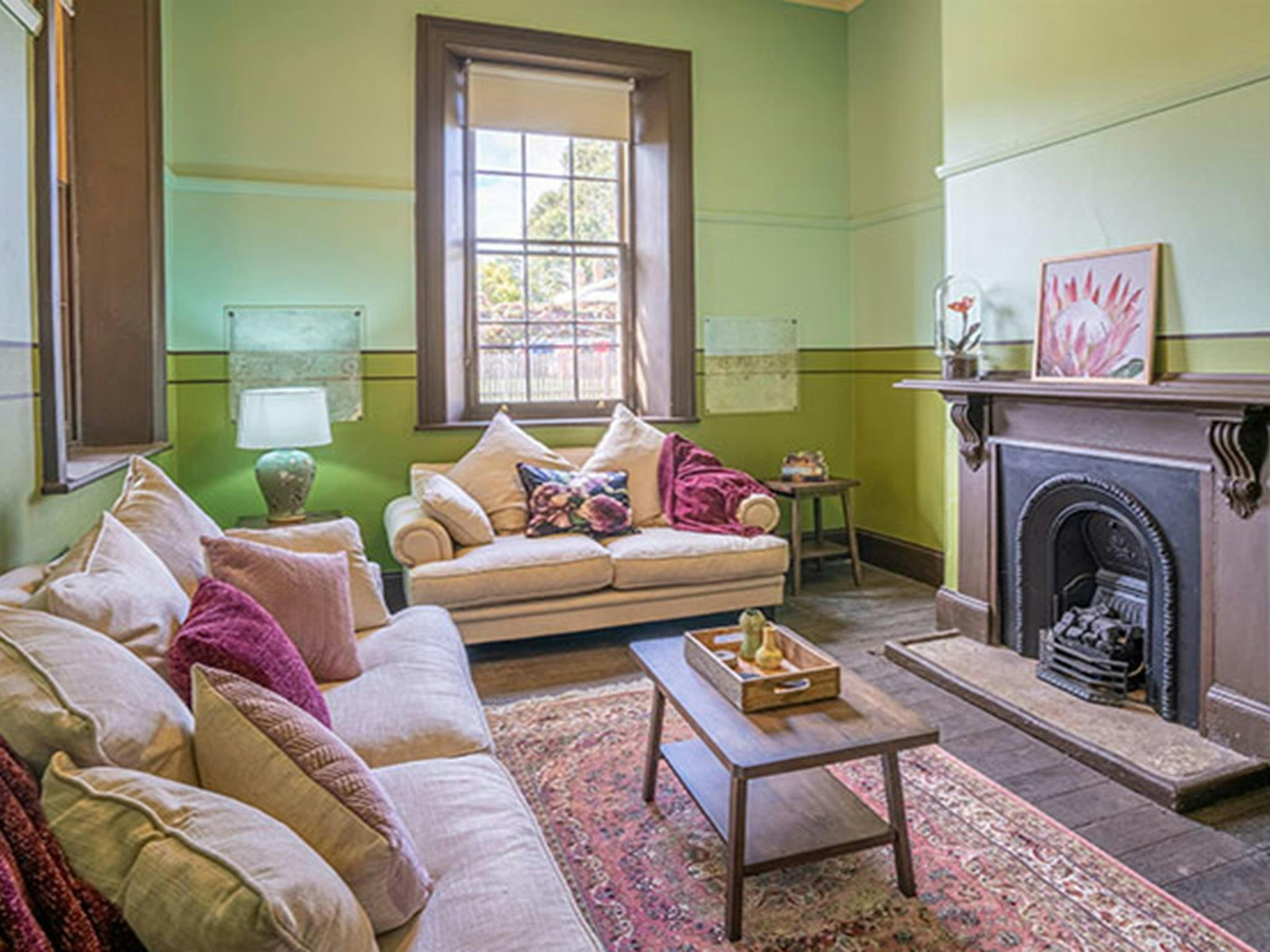 The lounge room in Post Office Residence. Photo: John Spencer/OEH