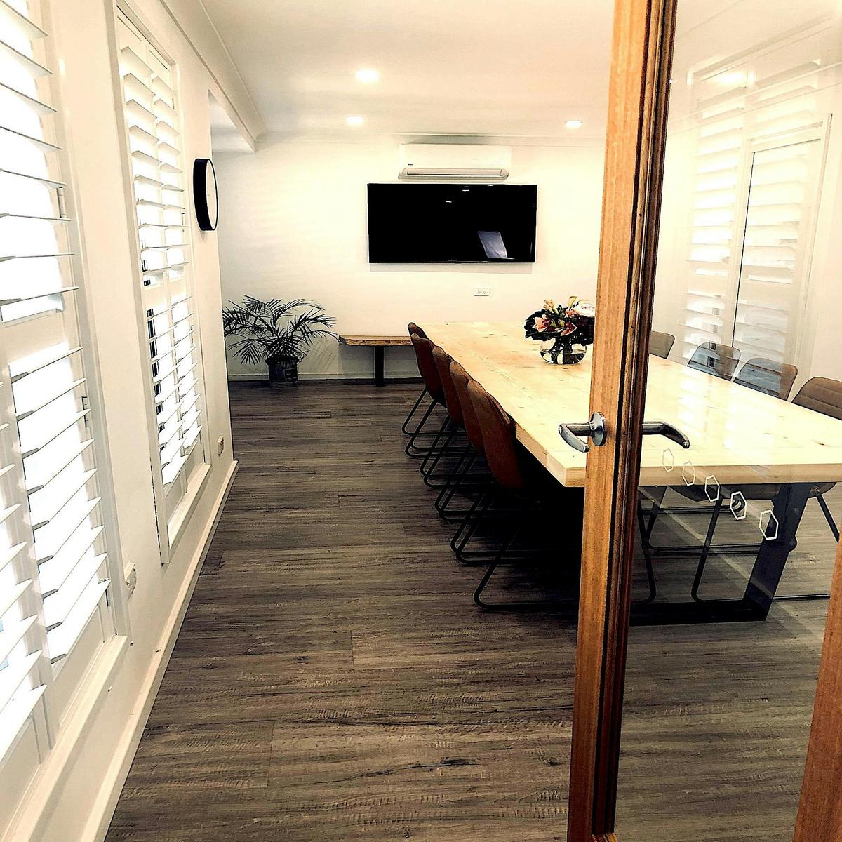 Conference Room with large Table  and Chairs