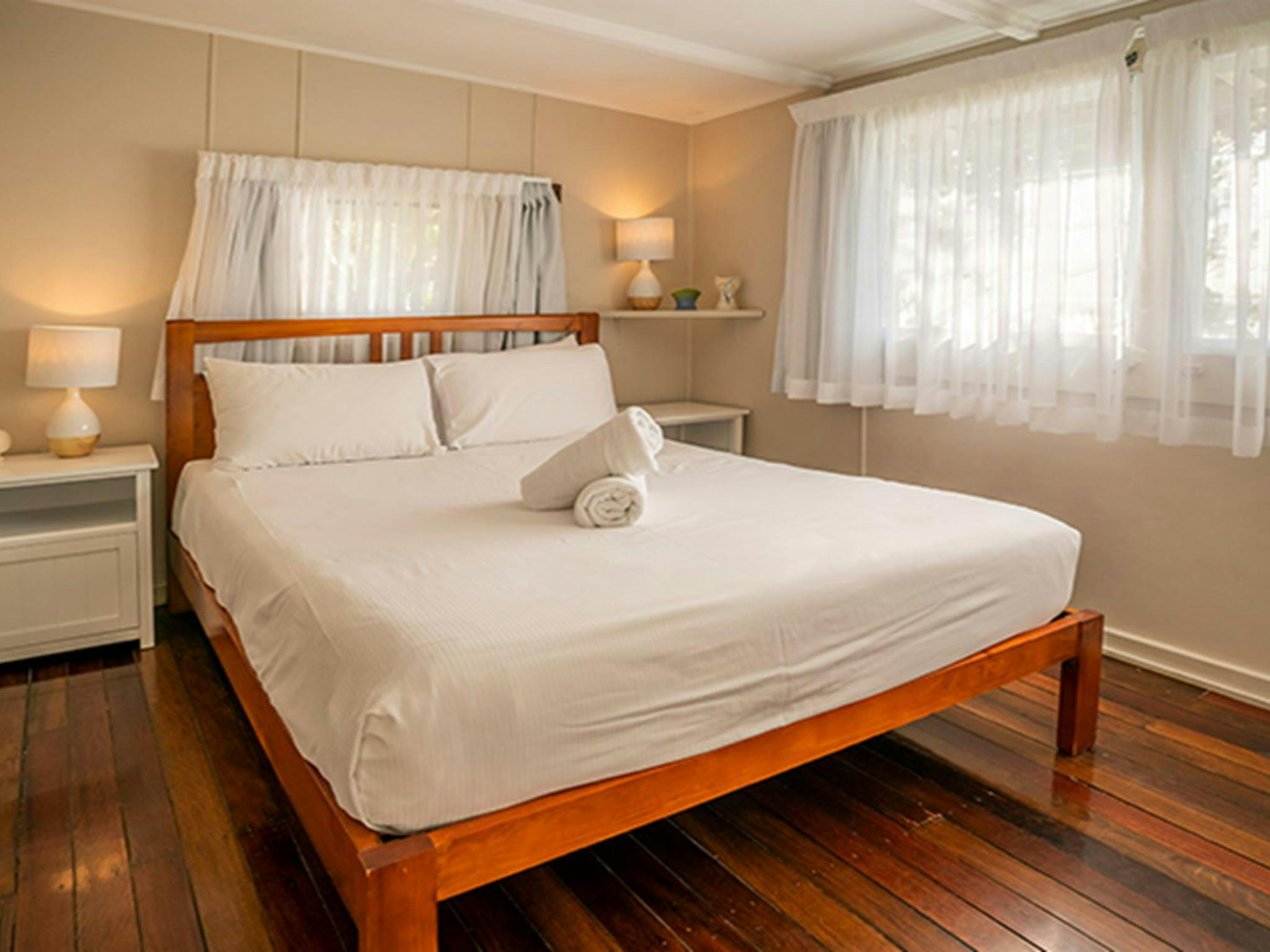 Main bedroom in Partridge cottage. Photo: DPIE/John Spencer