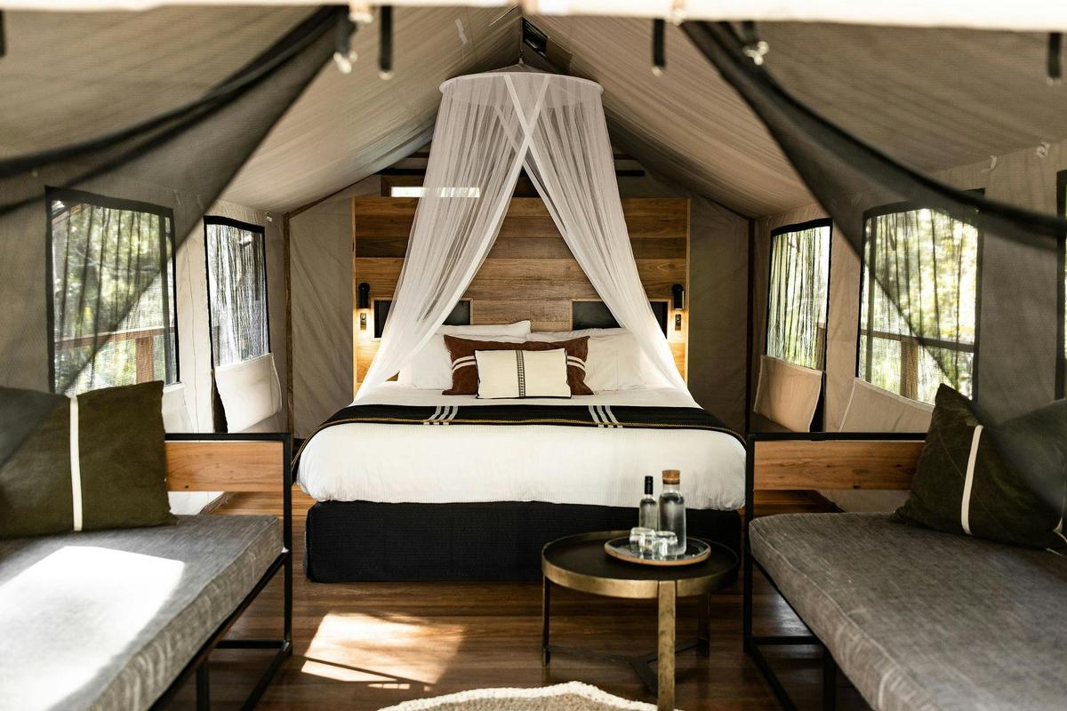 Deluxe Plus safari tent interior
