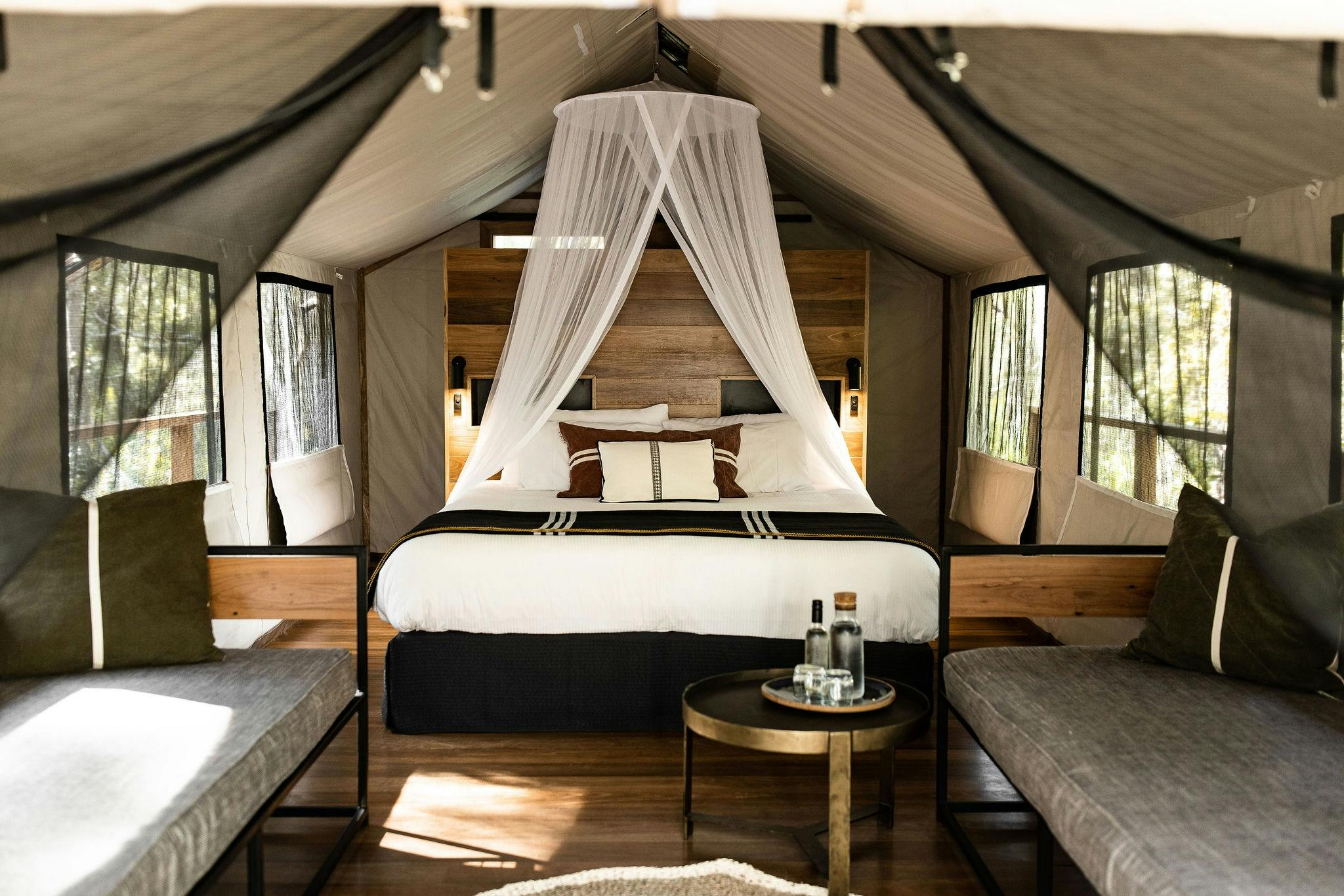 Deluxe Plus safari tent interior