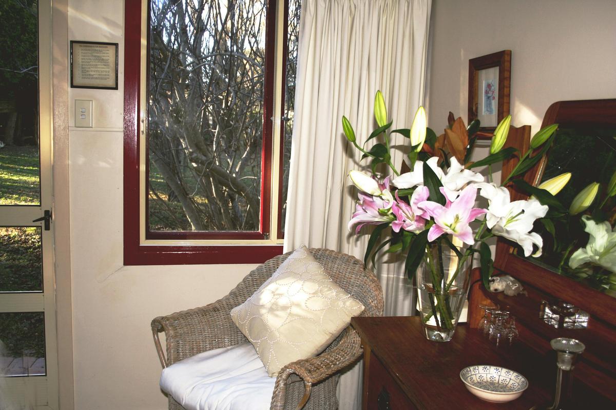 Bedroom opening into the garden