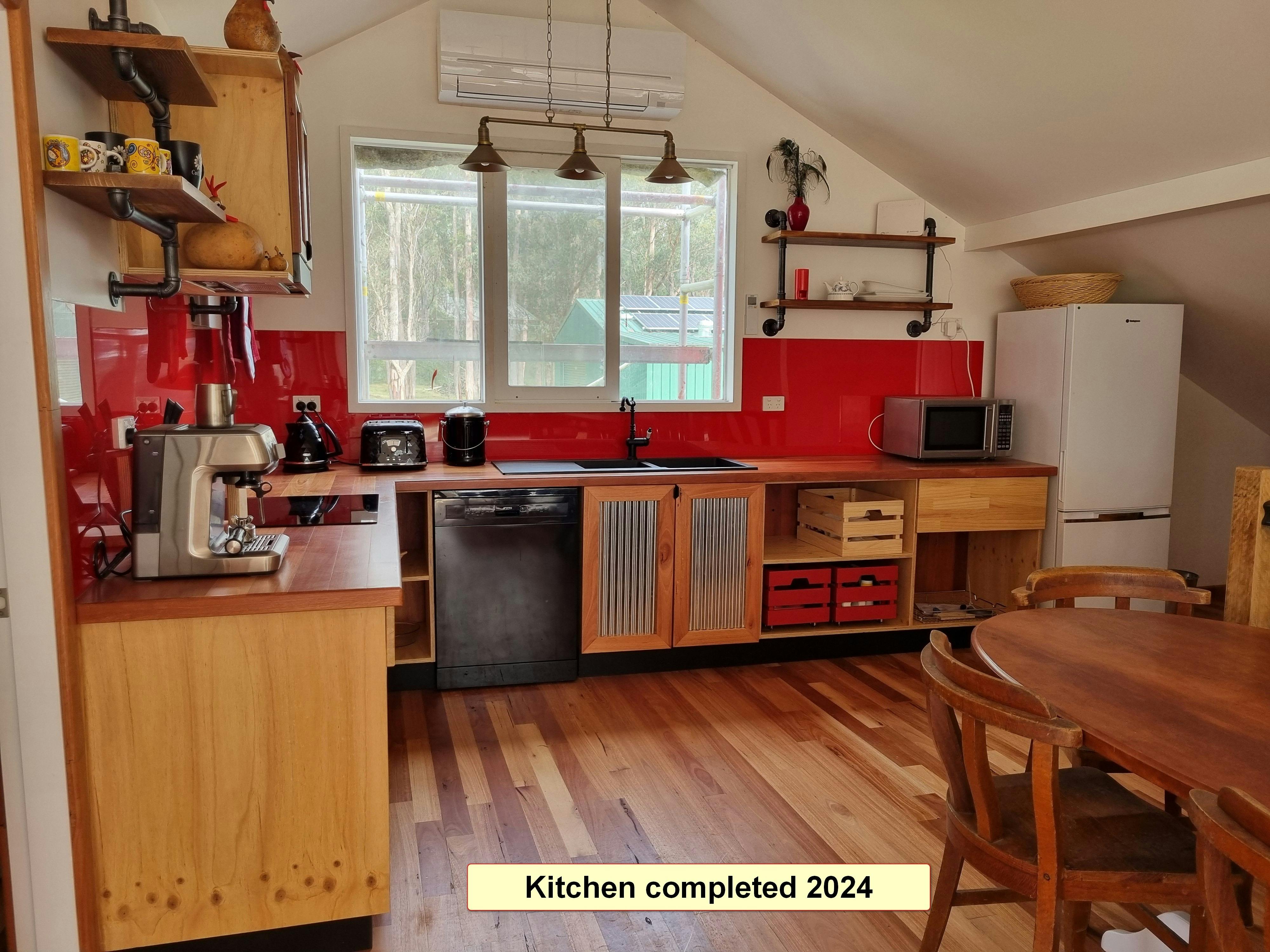 Red Shed Kitchen/dining area
