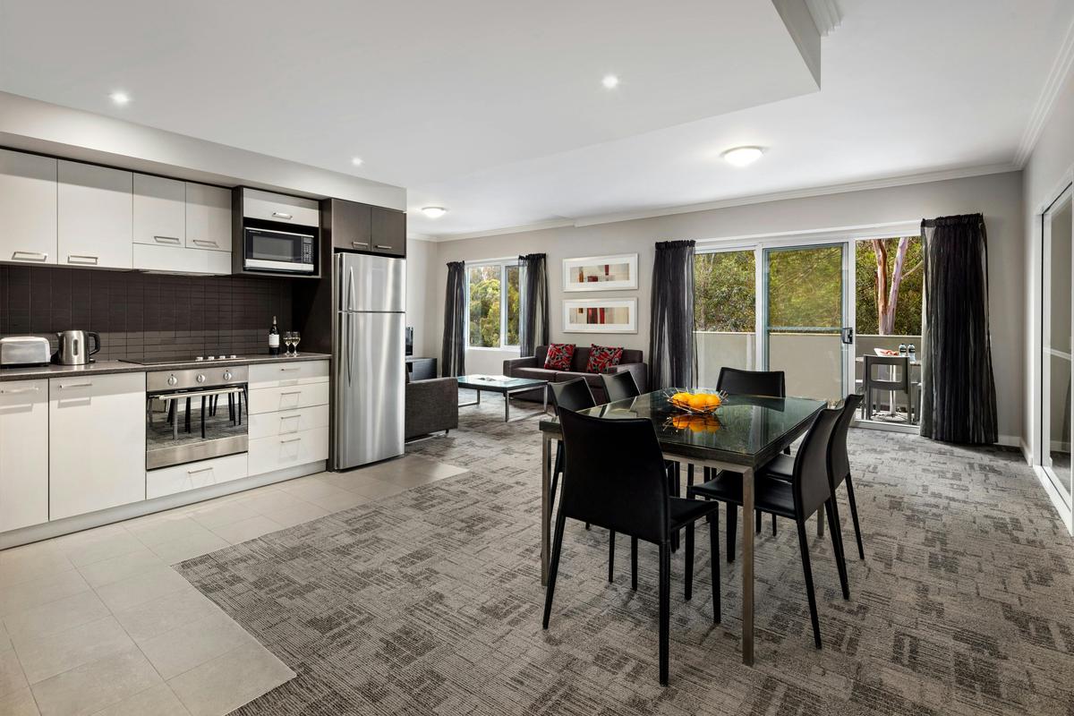 Three Bedroom Kitchen Area at Quest Campbelltown