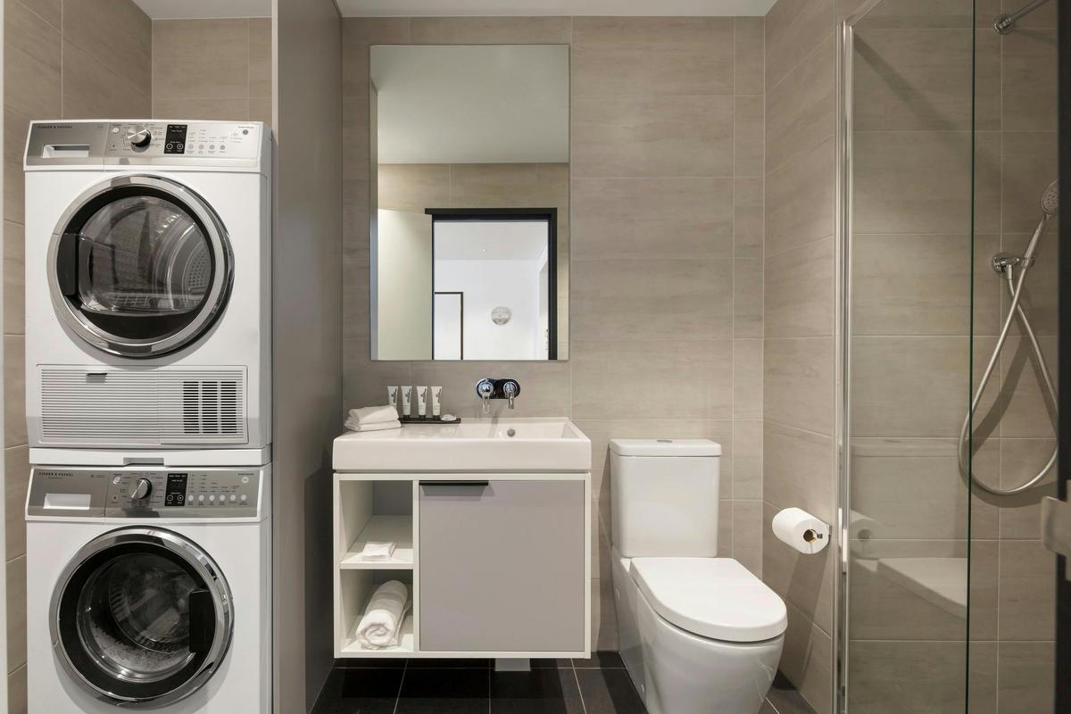 Bathroom with laundry facilities