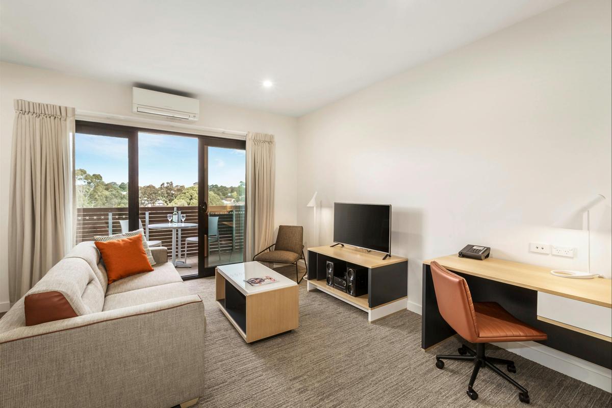 One Bedroom Apartment Living Area
