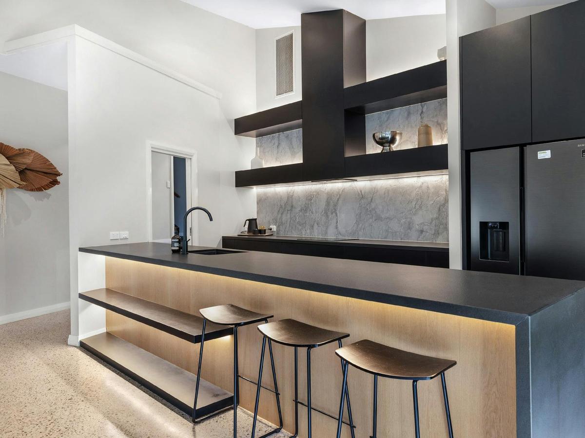 Rust kitchen area