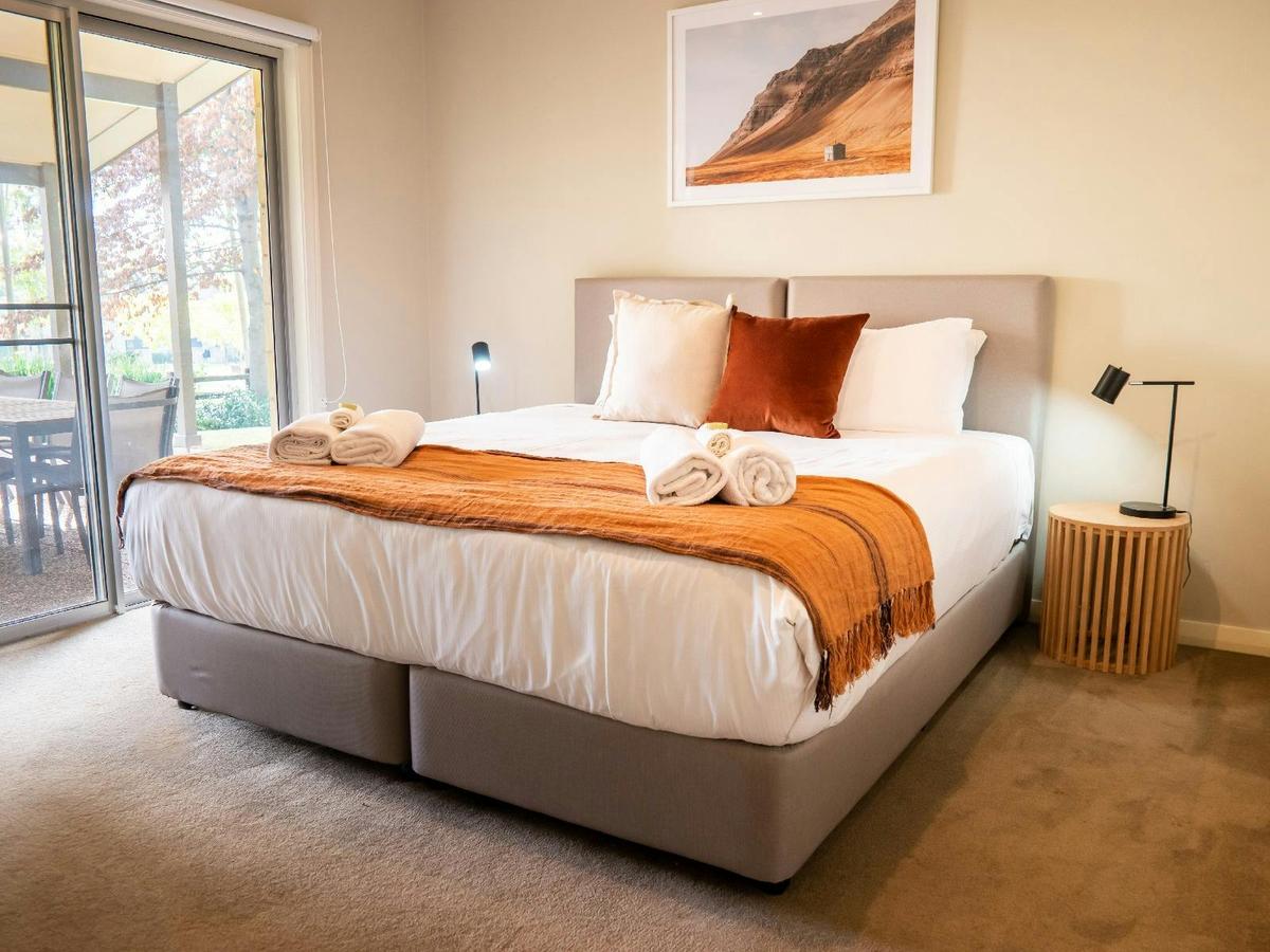 Rust master bedroom