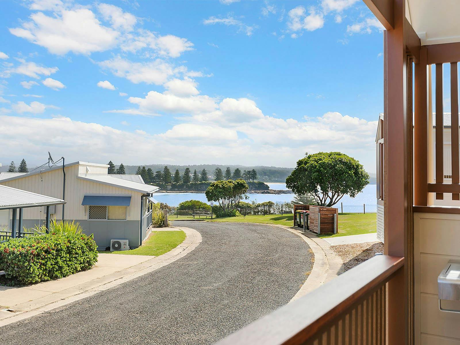 Bermagui view from the deck - premium cabin