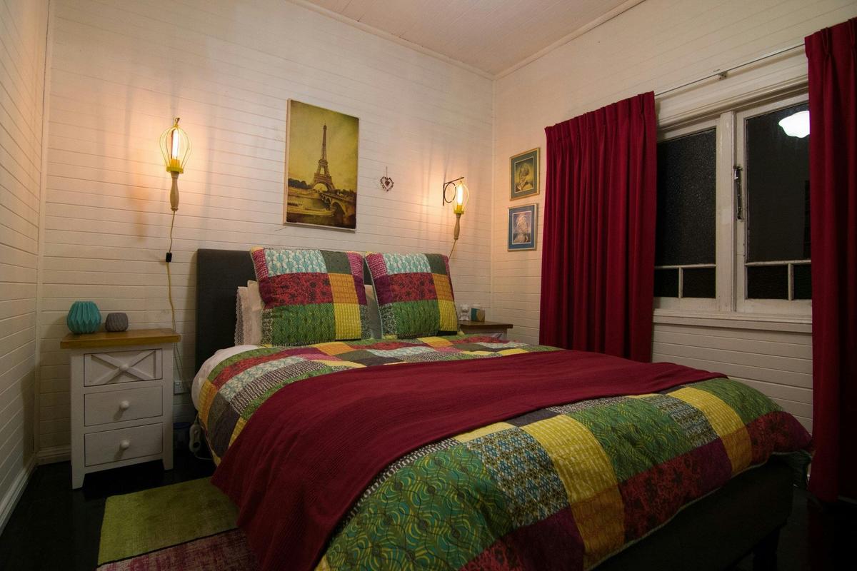 Cozy bedroom with down doona